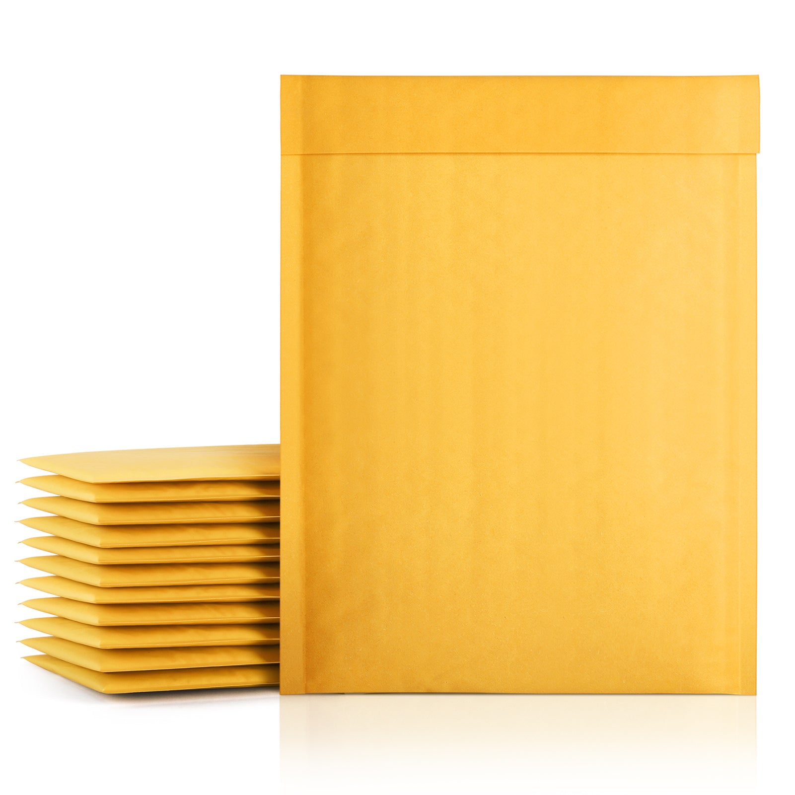 8.5x12 Inch Kraft Bubble Mailer Padded Envelope - Self-Sealing Yellow Shipping Envelopes for Ecommerce, eBay, Amazon | Safe Packaging for Jewelry, Books, Small Items