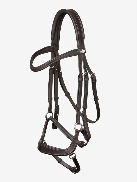 Le Mieux Arika Drop Bridle - Premium Horse Bridle for Dressage & Jumping | Comfort Fit for Training & Competition