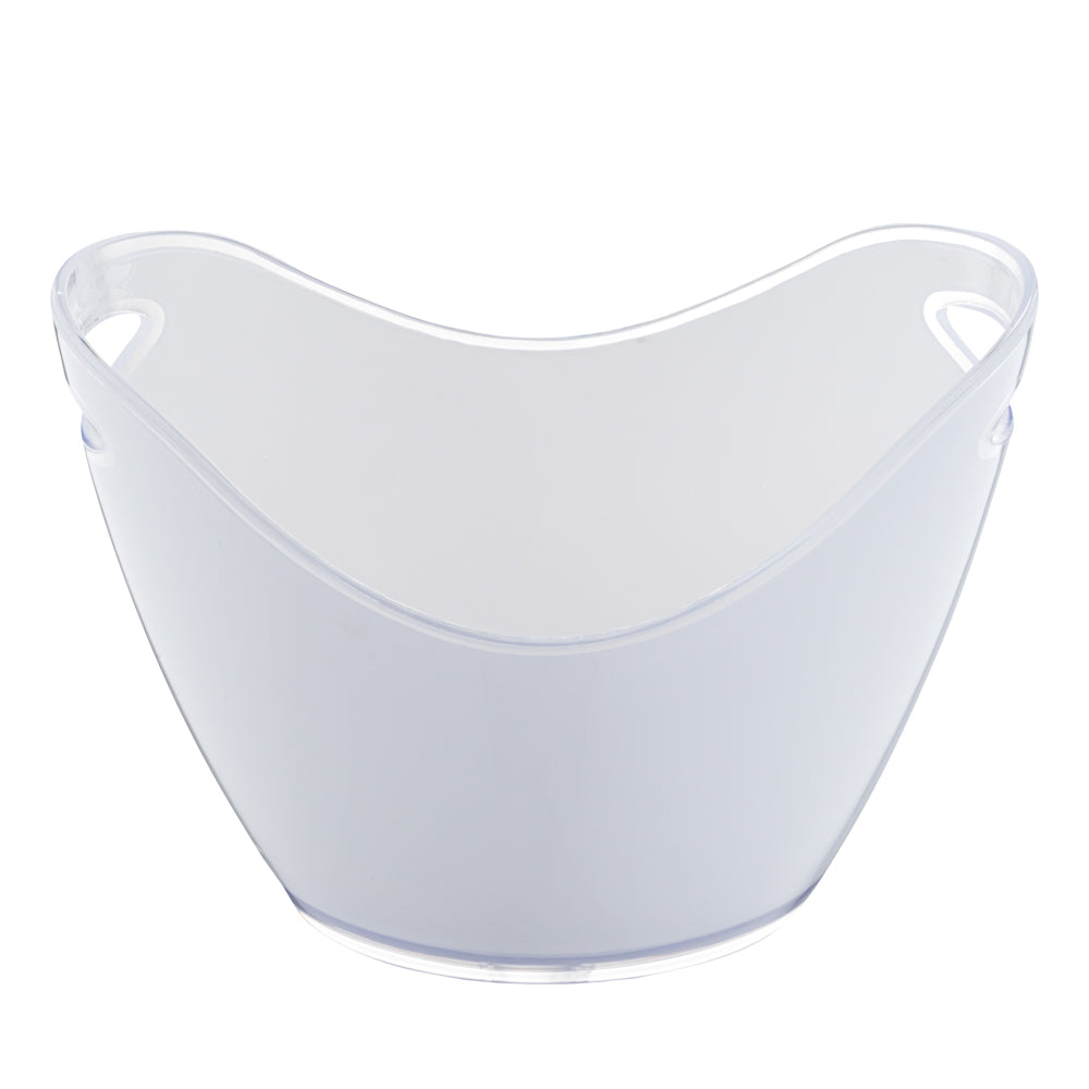 Premium 7.4 Quart Oval Frosted Champagne Wine Chiller Bucket - 13.75