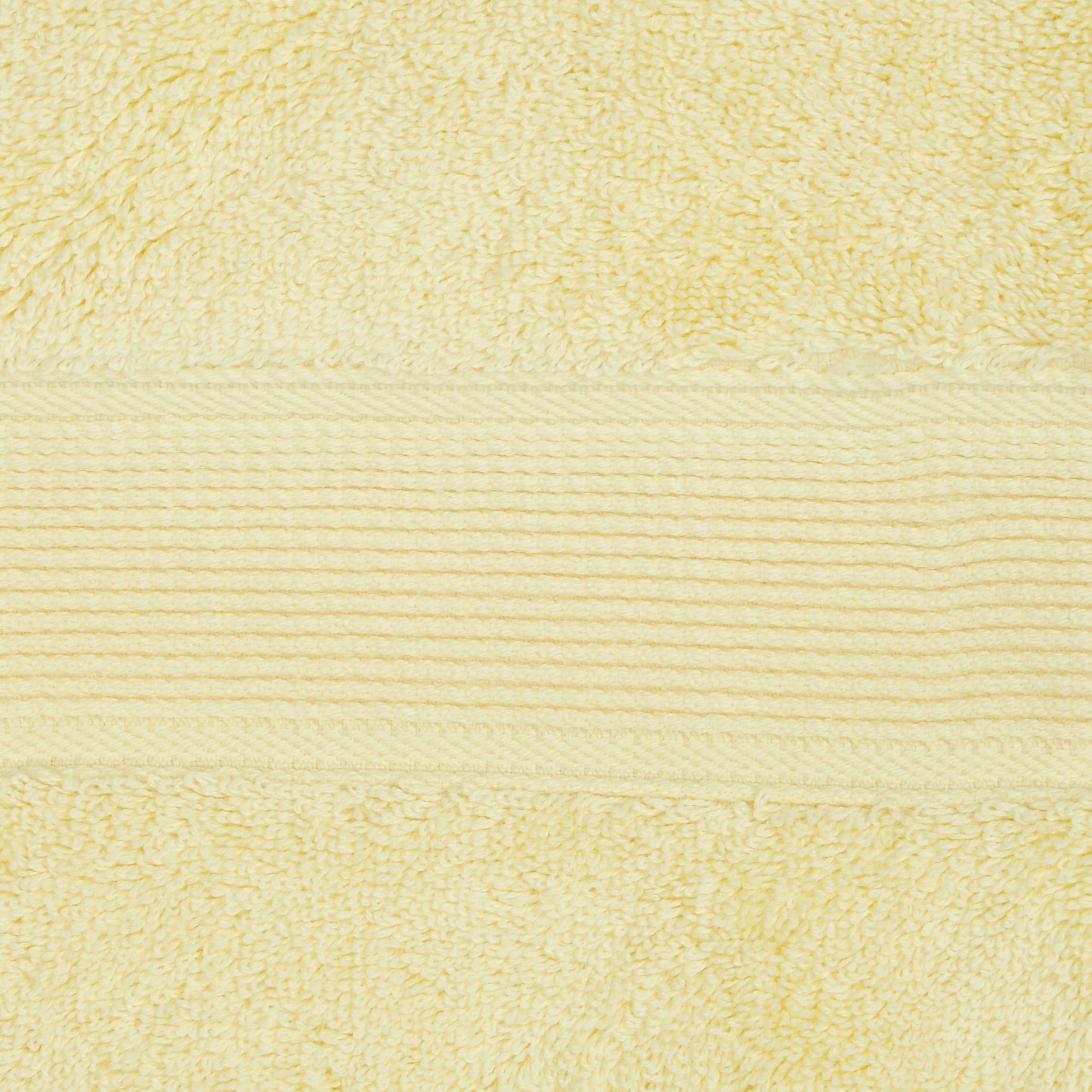Madison Park Signature 800GSM 100% Cotton Luxury Bath Towel Set - 2 Bath Towels, 2 Hand Towels, 4 Washcloths - Ultra Absorbent, Quick Dry, Spa Quality - Yellow - Perfect for Bathroom, Spa, Hotel & Home Decor