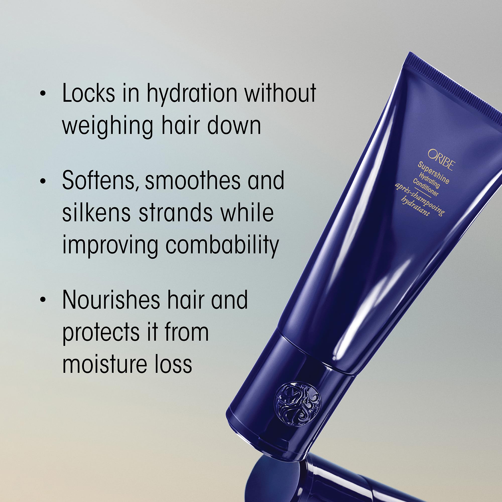 ORIBE Supershine Moisturizing Conditioner Refill - 33.8oz / 1 Liter for Dry, Damaged Hair - Salon-Quality Hydration & Shine - Perfect for Daily Use & Professional Styling
