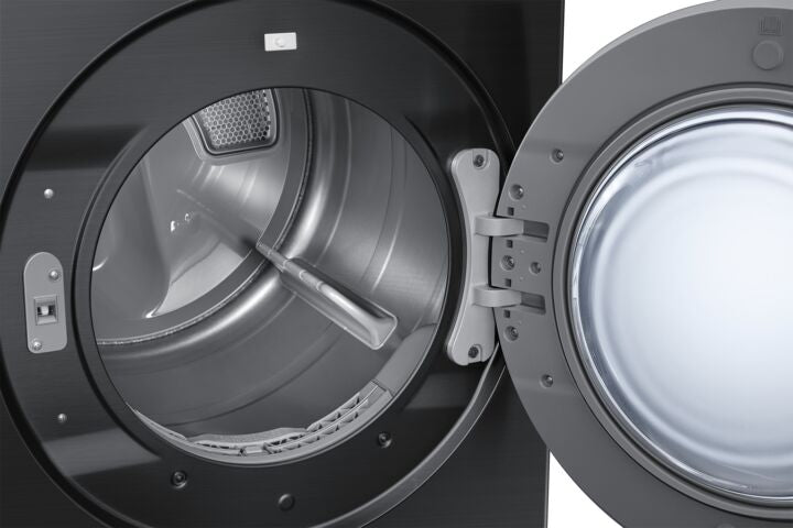 Samsung BESPOKE 7.6 cu. ft. Black Stainless Steel Electric Dryer with SuperSpeed Technology - DVE53BB8700VAC - Perfect for Large Families & Laundry Rooms | Fast Drying & Energy Efficient