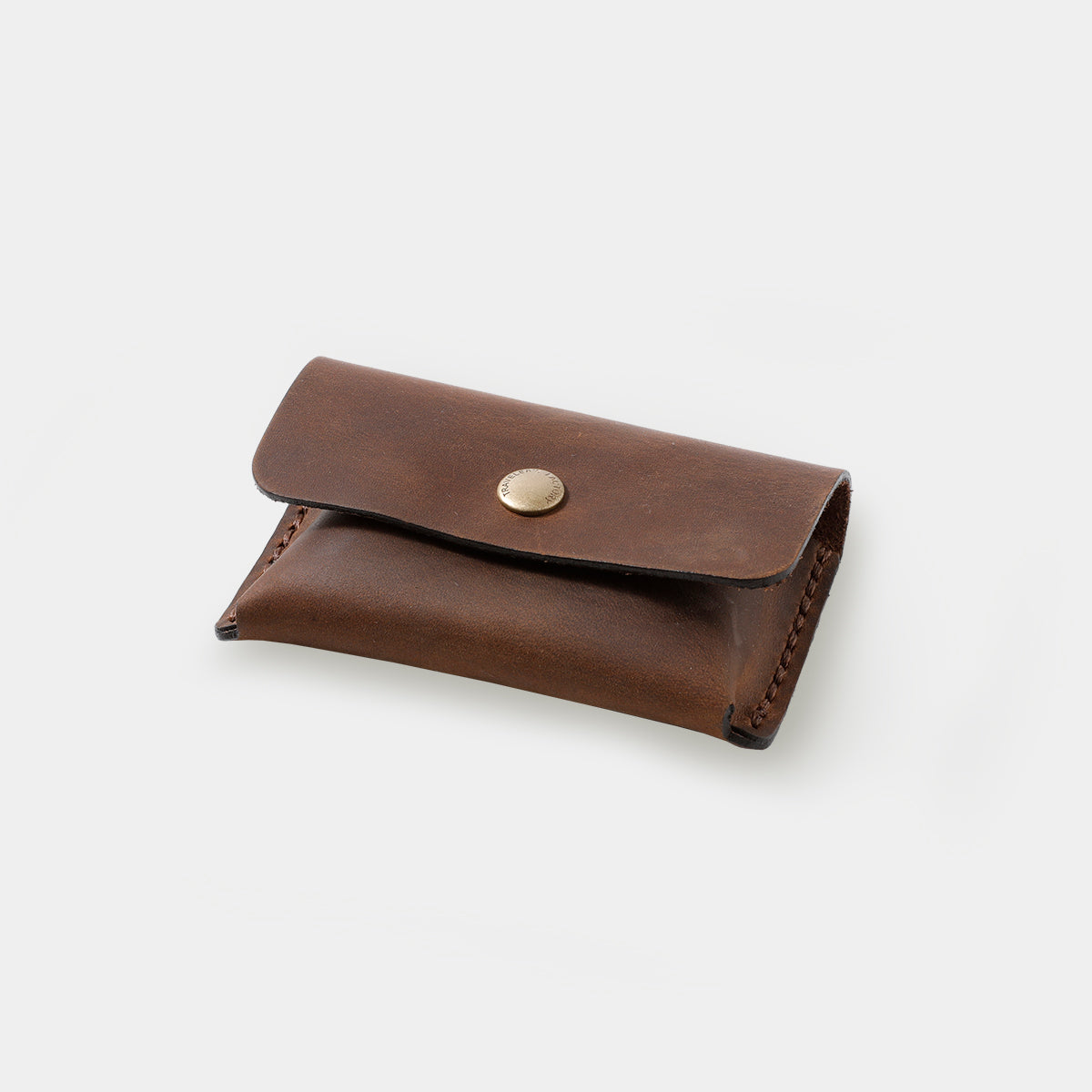 Premium TRAVELER'S COMPANY Leather Card Holder - Slim RFID Blocking Wallet for Credit Cards & ID (Brown) | Perfect for Travel, Business & Everyday Use
