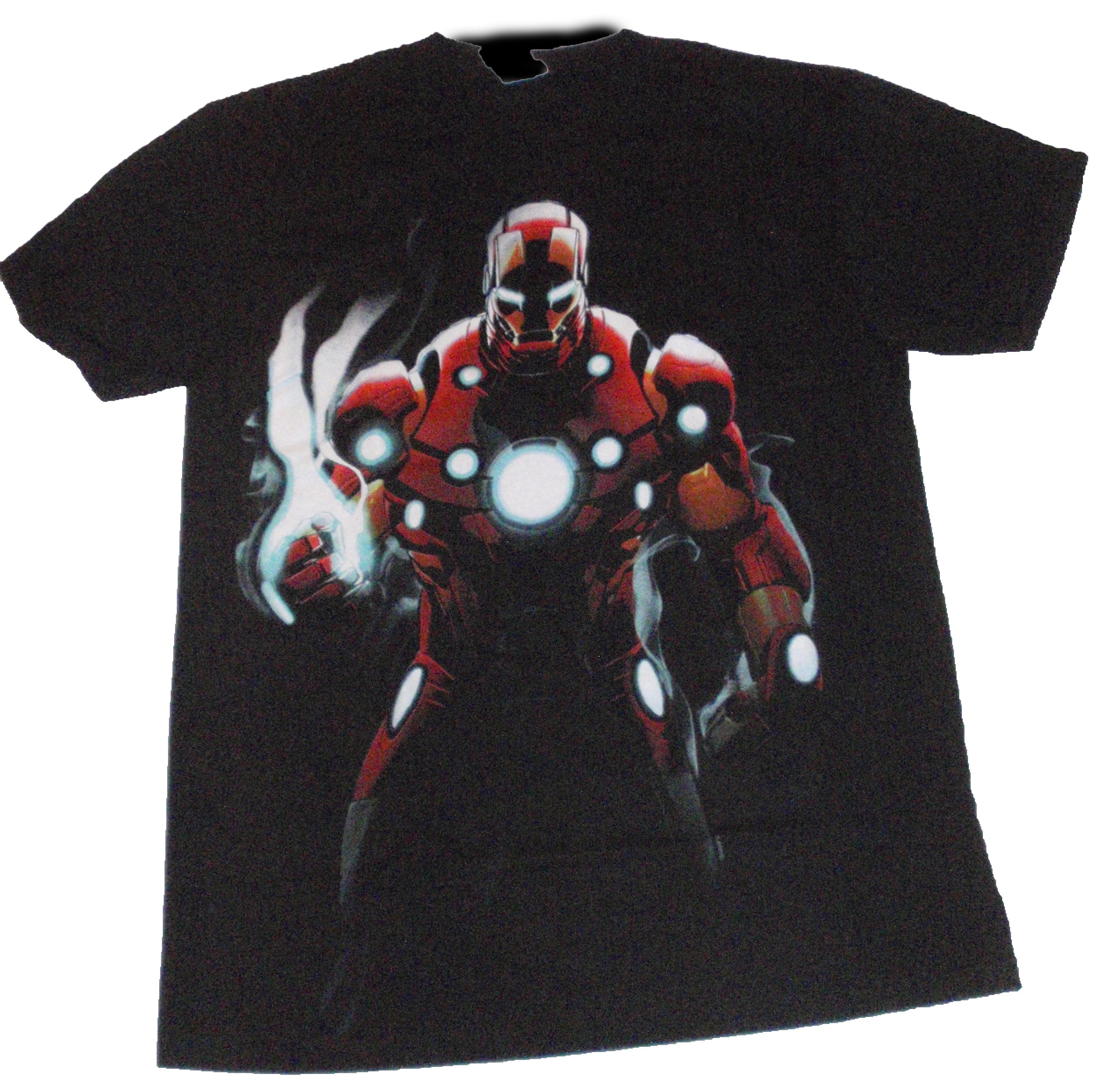 Marvel Comics Iron Man Licensed Graphic T-Shirt for Men - Large Size, Cool Superhero Tee for Casual Wear, Cosplay, and Comic Con Events