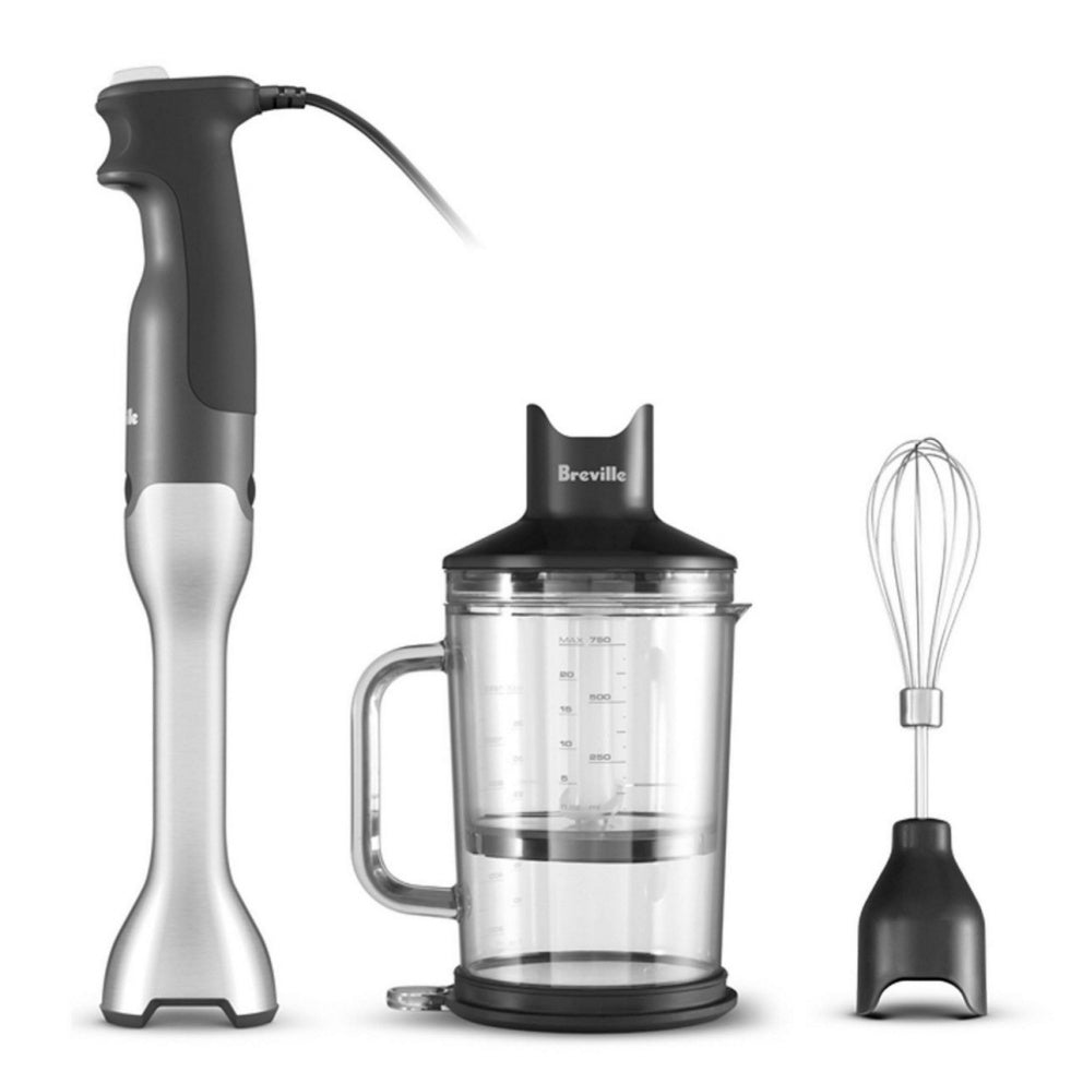 Breville the Control Grip™ Immersion Blender - Powerful 280W Motor for Smoothies, Soups & Sauces - Perfect for Kitchen, Restaurant & Home Cooking