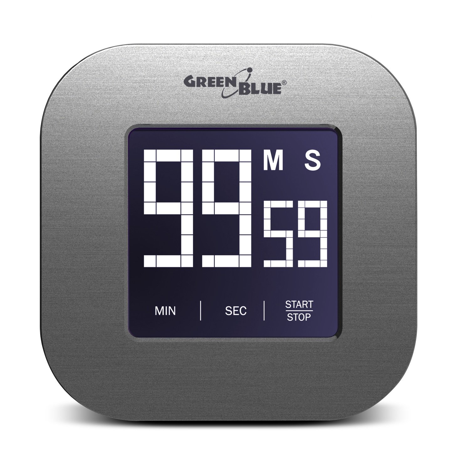 Green Blue GB524 Magnetic Digital Timer - Countdown & Stopwatch Modes with Touch Screen - Perfect for Cooking, Workouts, and Classroom Activities