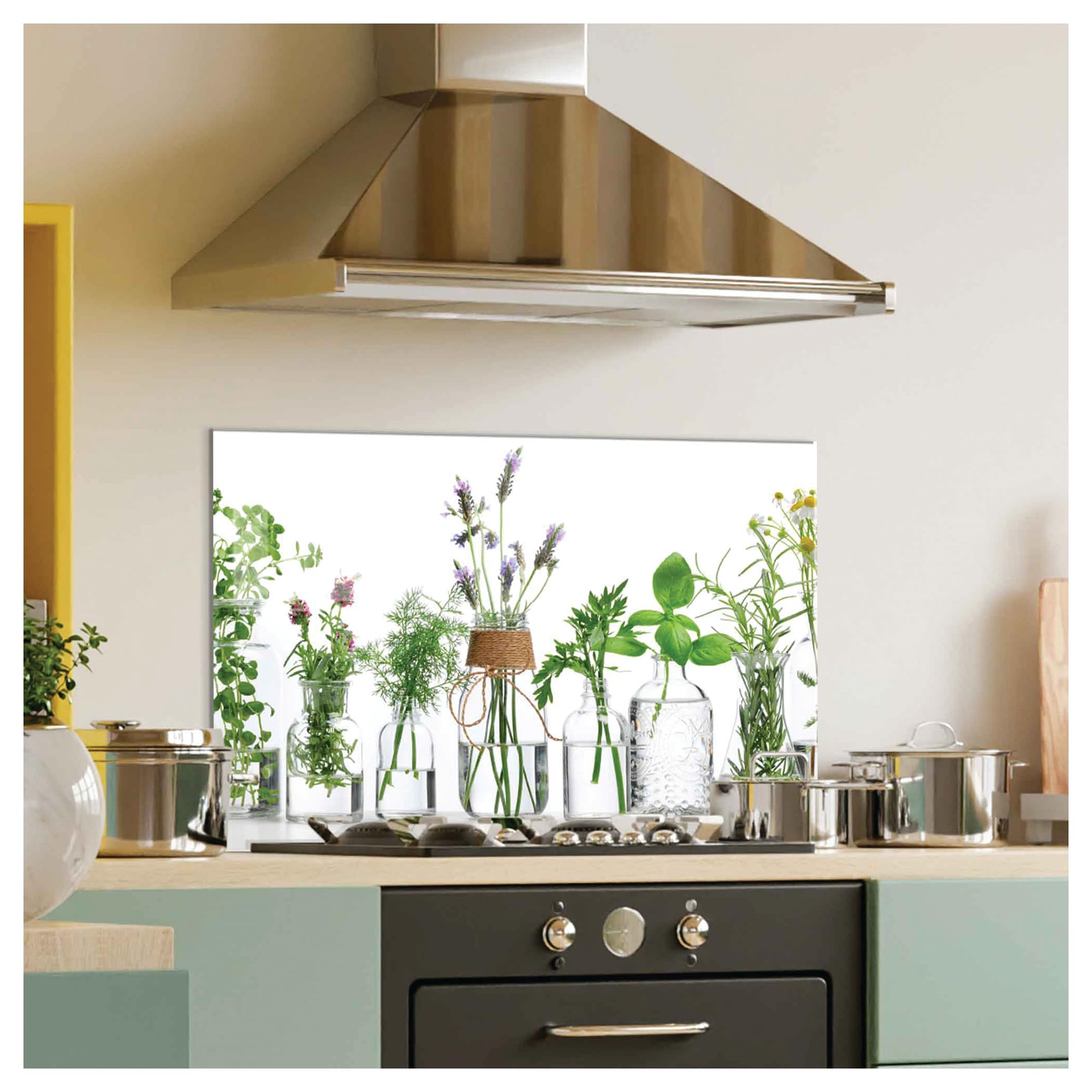 Tempered Glass Kitchen Backsplash - 30x20