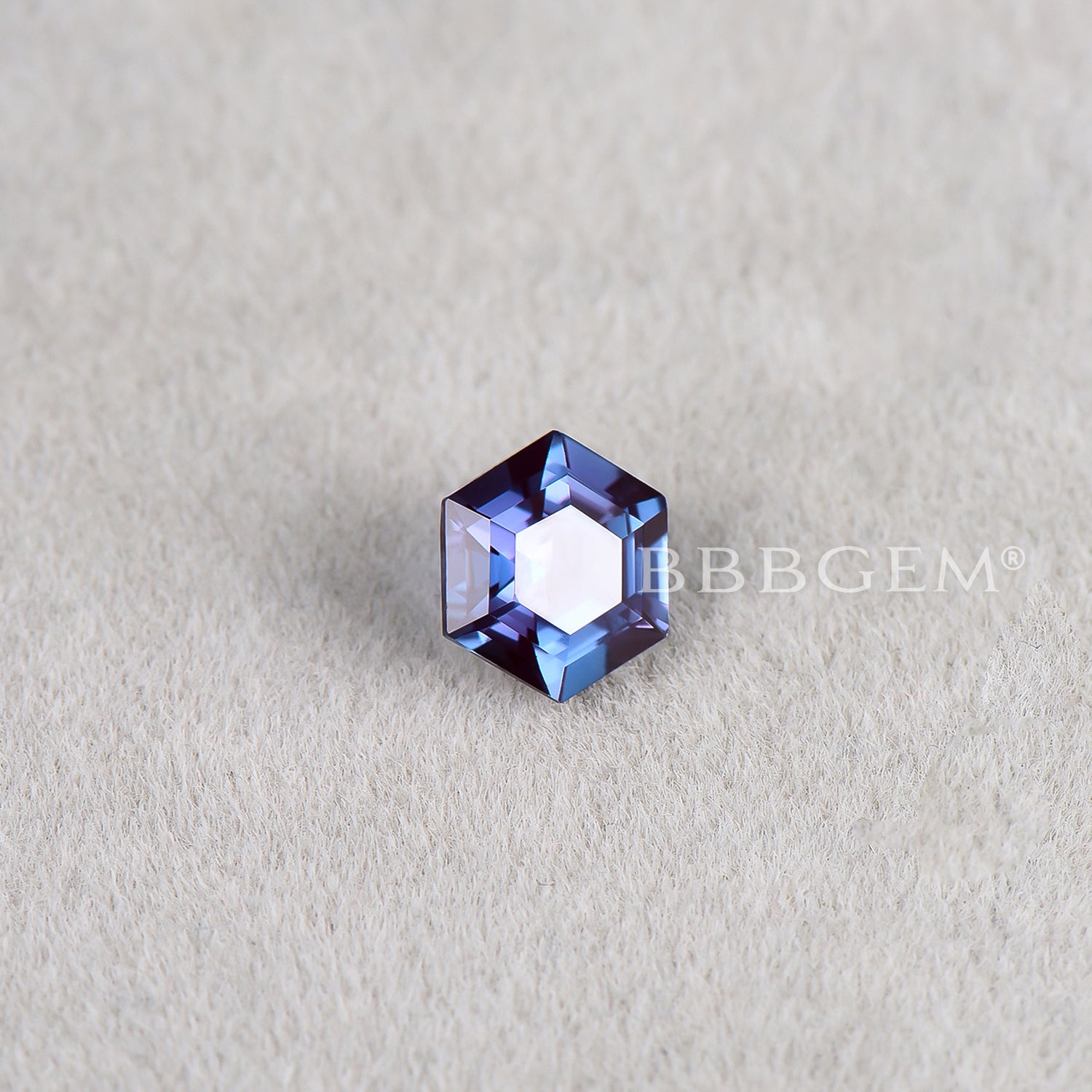 Wholesale Hexagon Cut Color Changing Alexandrite Gemstone - June Birthstone for Jewelry Making, Engagement Rings & Unique Gifts