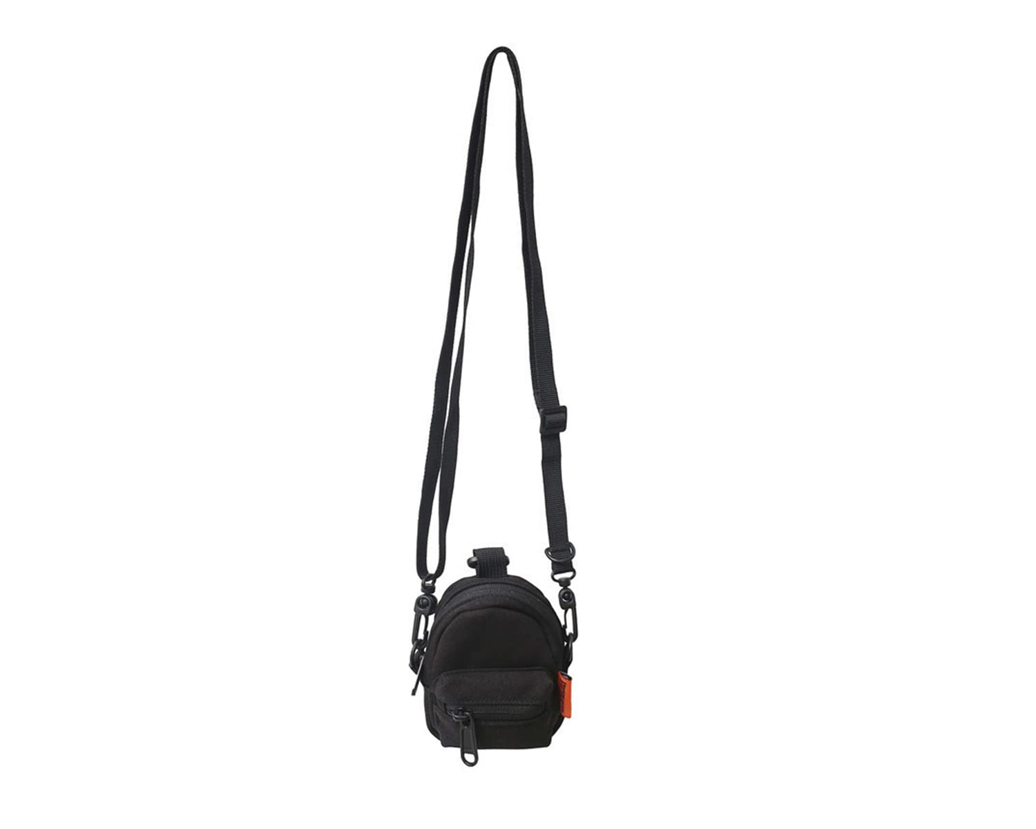 KnjoFly Trendy Pendant Mini Bag - Stylish Crossbody Chest Pack for Money, Phone, ID, Cosmetics & Essentials (Black) | Perfect for Travel, Concerts & Everyday Use