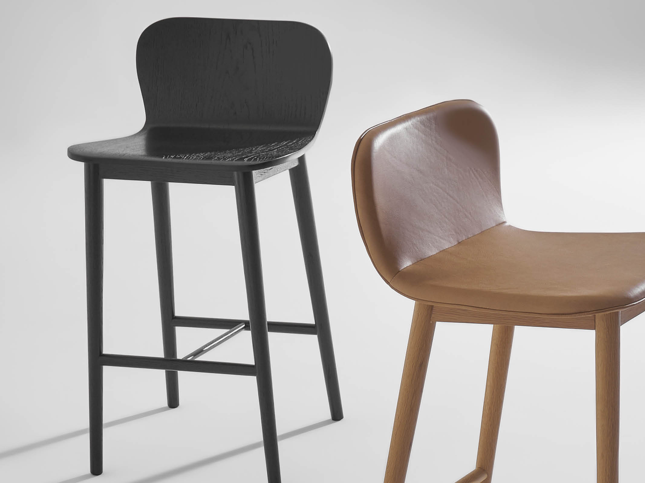 Modern Puddle Counter Stool - Waterproof & Durable Bar Stool for Kitchen, Patio, or Outdoor Dining - Perfect for Home, Cafe, and Restaurant Use