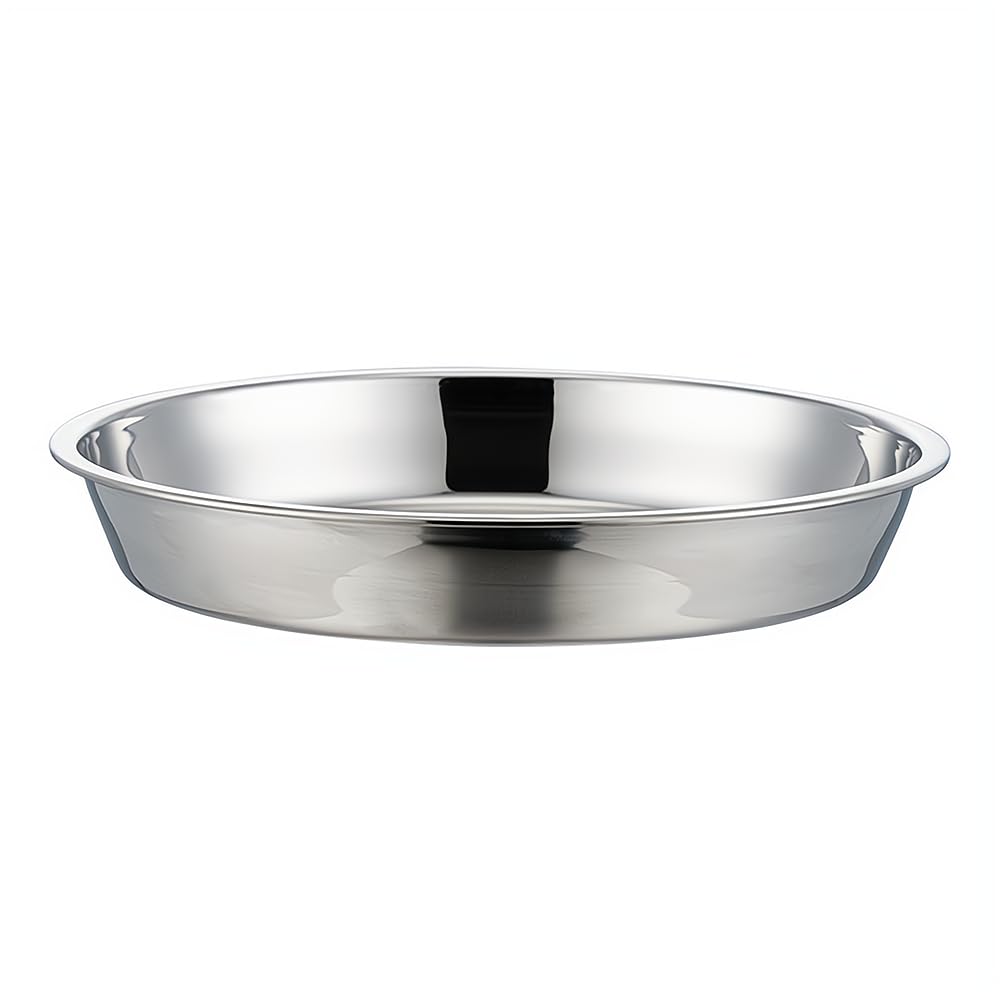 Stainless Steel Deep Dish Pizza Pan - 10/12/14 Inch Oven Safe Pizza Tray, Pie & Grill Baking Pan (16x1.95 Inches) - Perfect for Home Kitchen, Restaurant & Outdoor Cooking