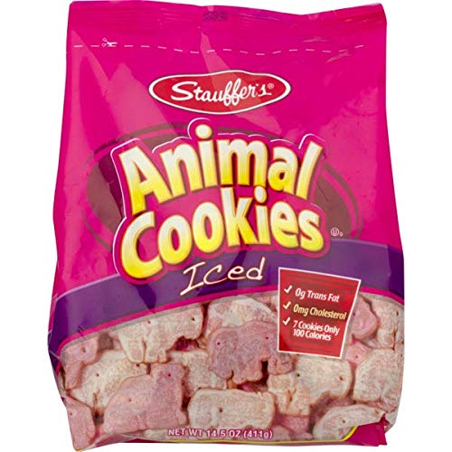 Stauffer's Original Iced Animal Cookies - 4 Pack | Classic Baked Treats for Kids, Parties & Snacking | Perfect for Lunchboxes, Birthday Favors & After-School Treats