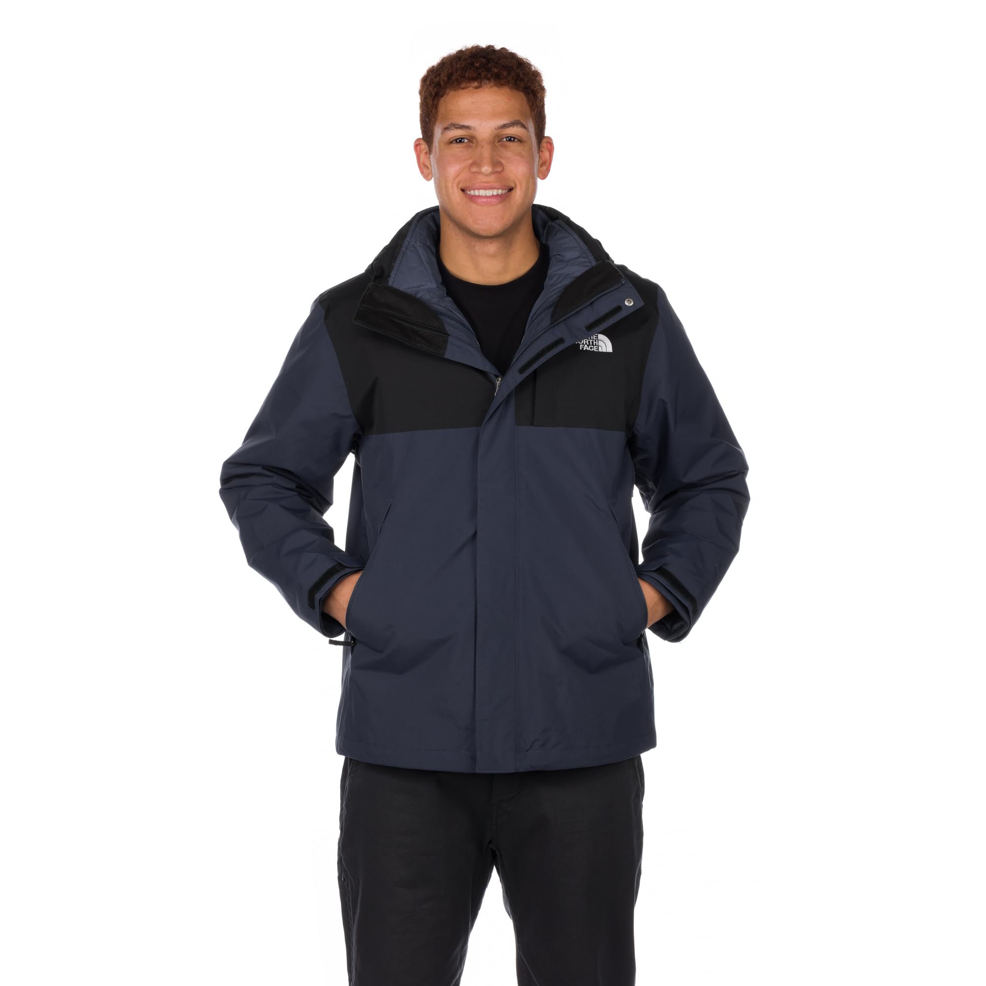 THE NORTH FACE Men's Lone Peak Monte Bre Triclimate 2 Jacket - Waterproof Windproof 3-in-1 Outdoor Jacket for Hiking, Camping & Winter Sports, Summit Navy, Small