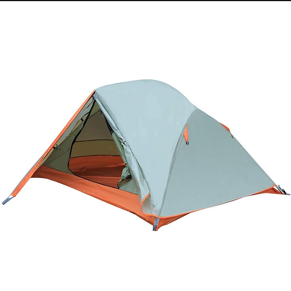 ROM 3-4 Season 2 Person Backpacking Tent - Double Layer Windproof Waterproof Camping Tent with Aluminum Poles for Hiking, Mountaineering & Outdoor Adventures - Perfect for Backpacking, Family Camping and Wilderness Exploration