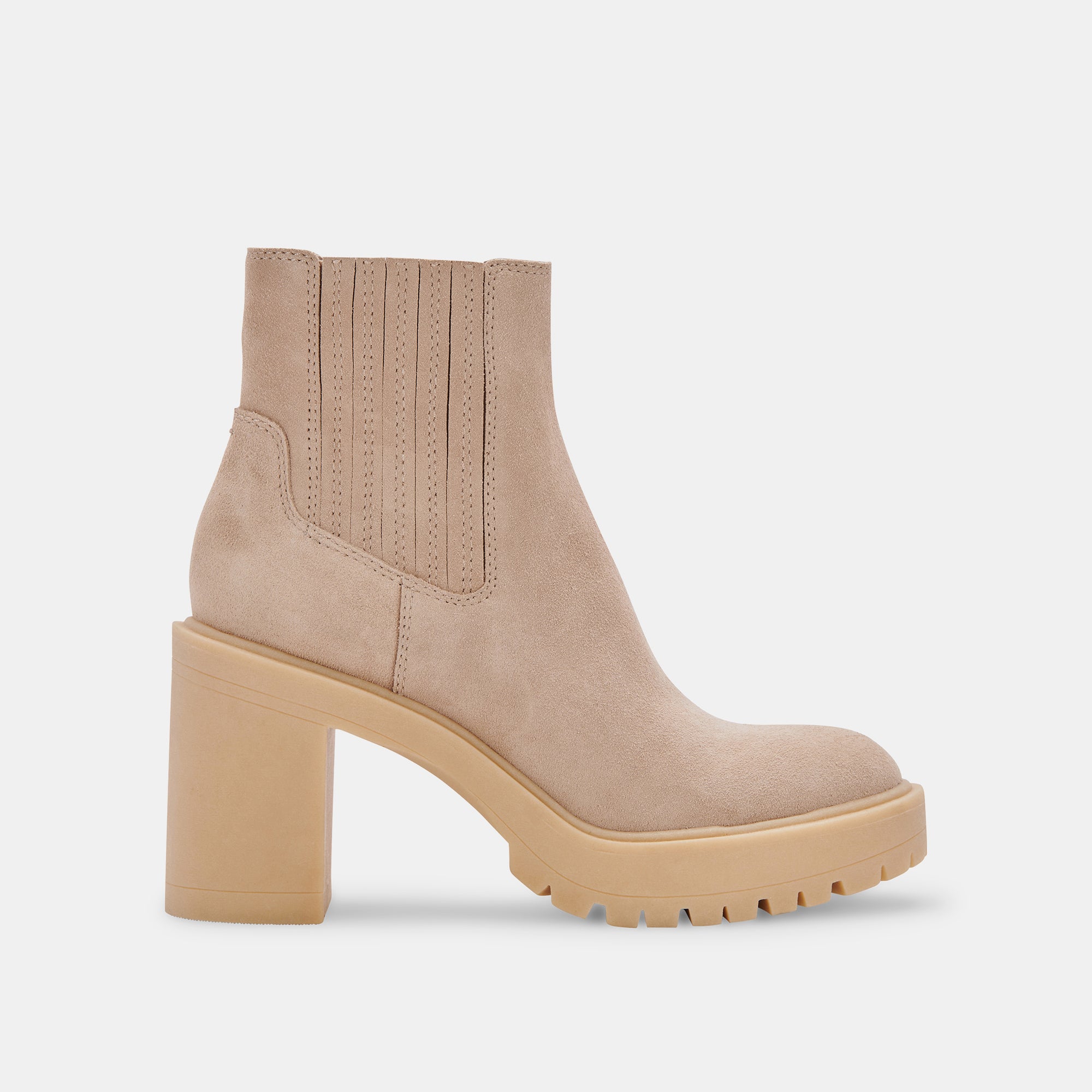 Caster H2O Wide Booties in Dune Suede - Waterproof & Comfortable Shoes for Women | Perfect for Hiking, Beach Walks & Outdoor Adventures