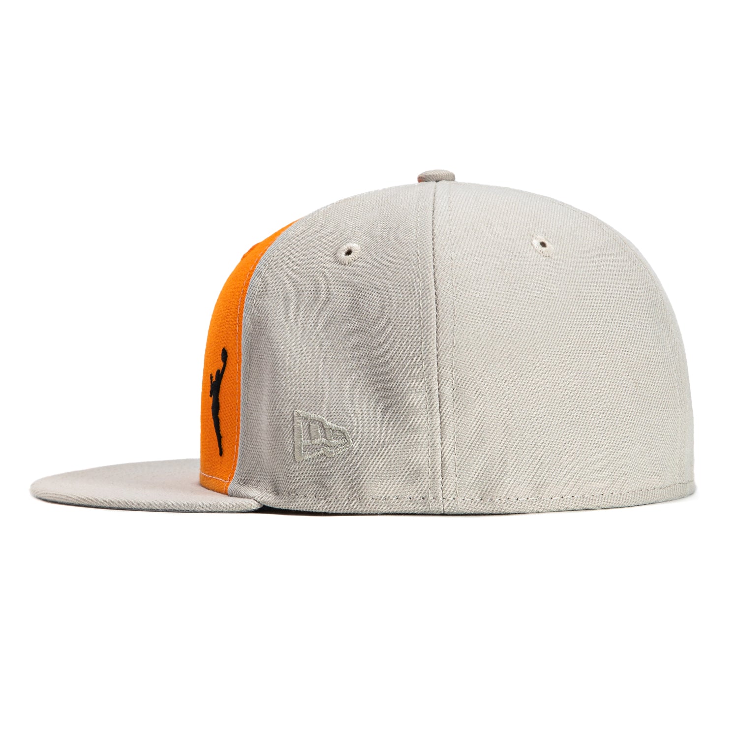 New Era 59Fifty WNBA New York Liberty Logo Patch Snapback Hat - Stone & Light Orange | Official NBA Basketball Cap for Women & Men | Perfect for Games, Streetwear & Sports Fans