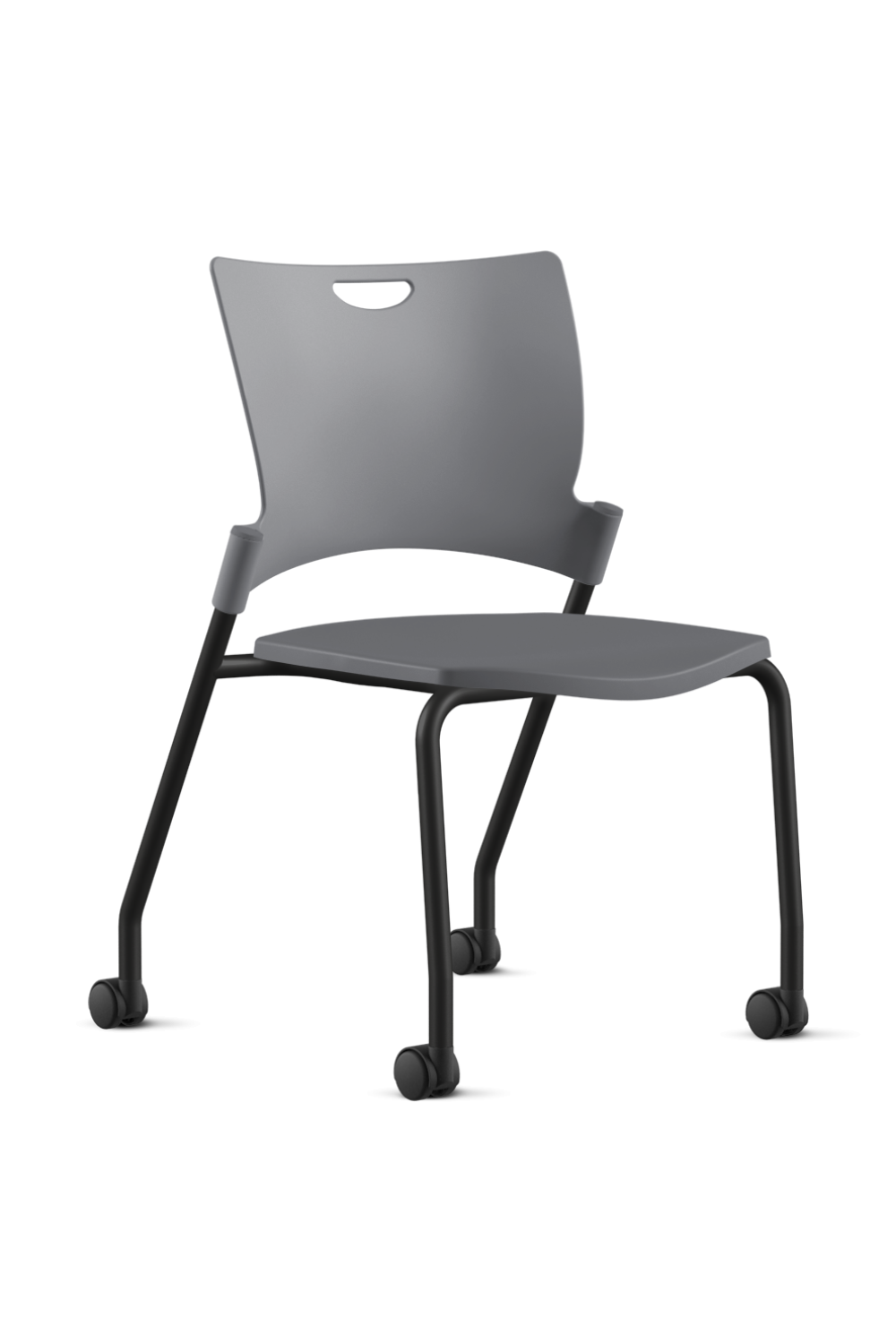 Ergonomic 9 to 5 BELLA All-Plastic Swivel Tilt Training Chair (1315GT) - Perfect for Office, Home Study & Computer Workstations
