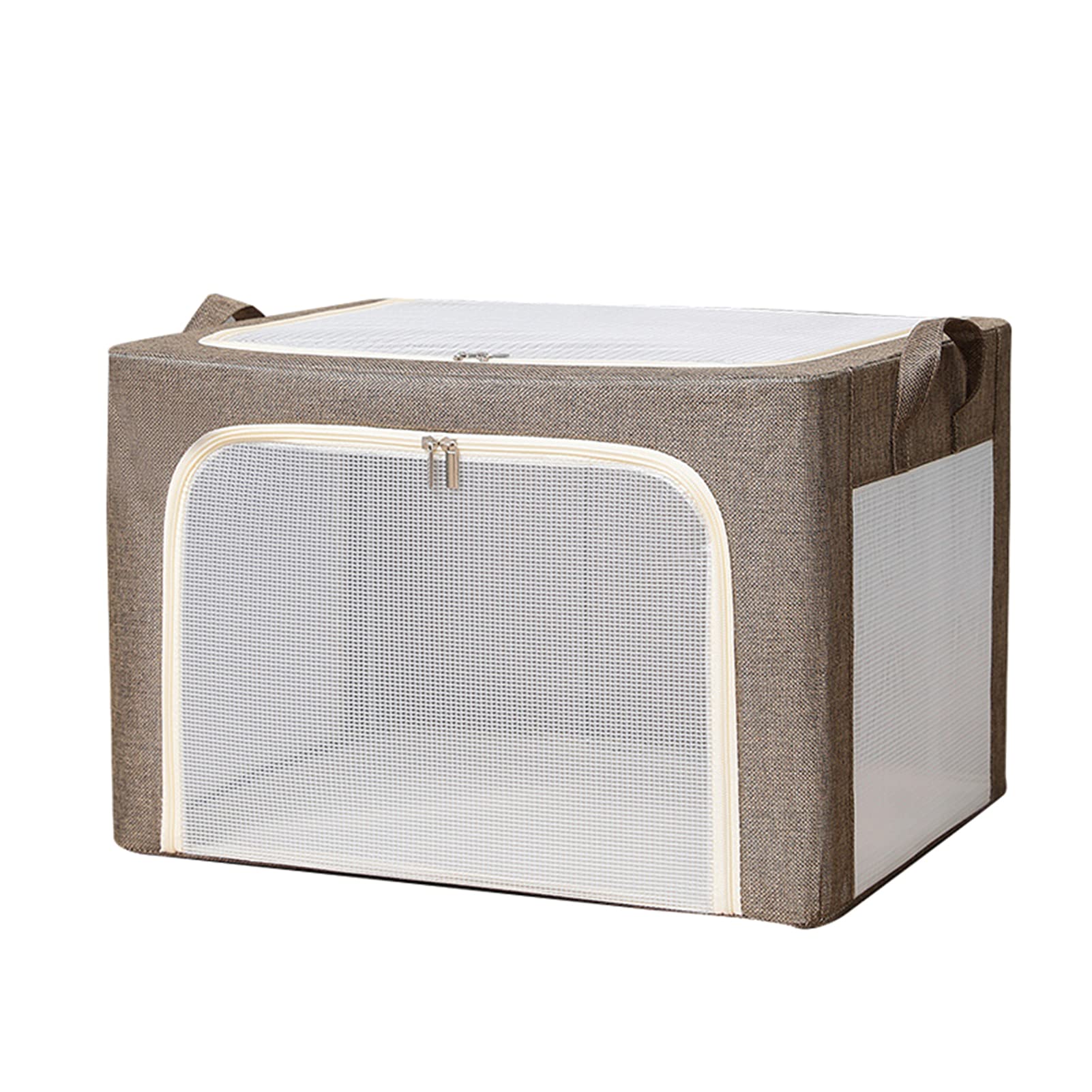 Large Capacity Storage Box with Transparent Window - Clothes Organizer for Bedding, Blankets & Sheets | Perfect for Closet, Underbed & Seasonal Storage