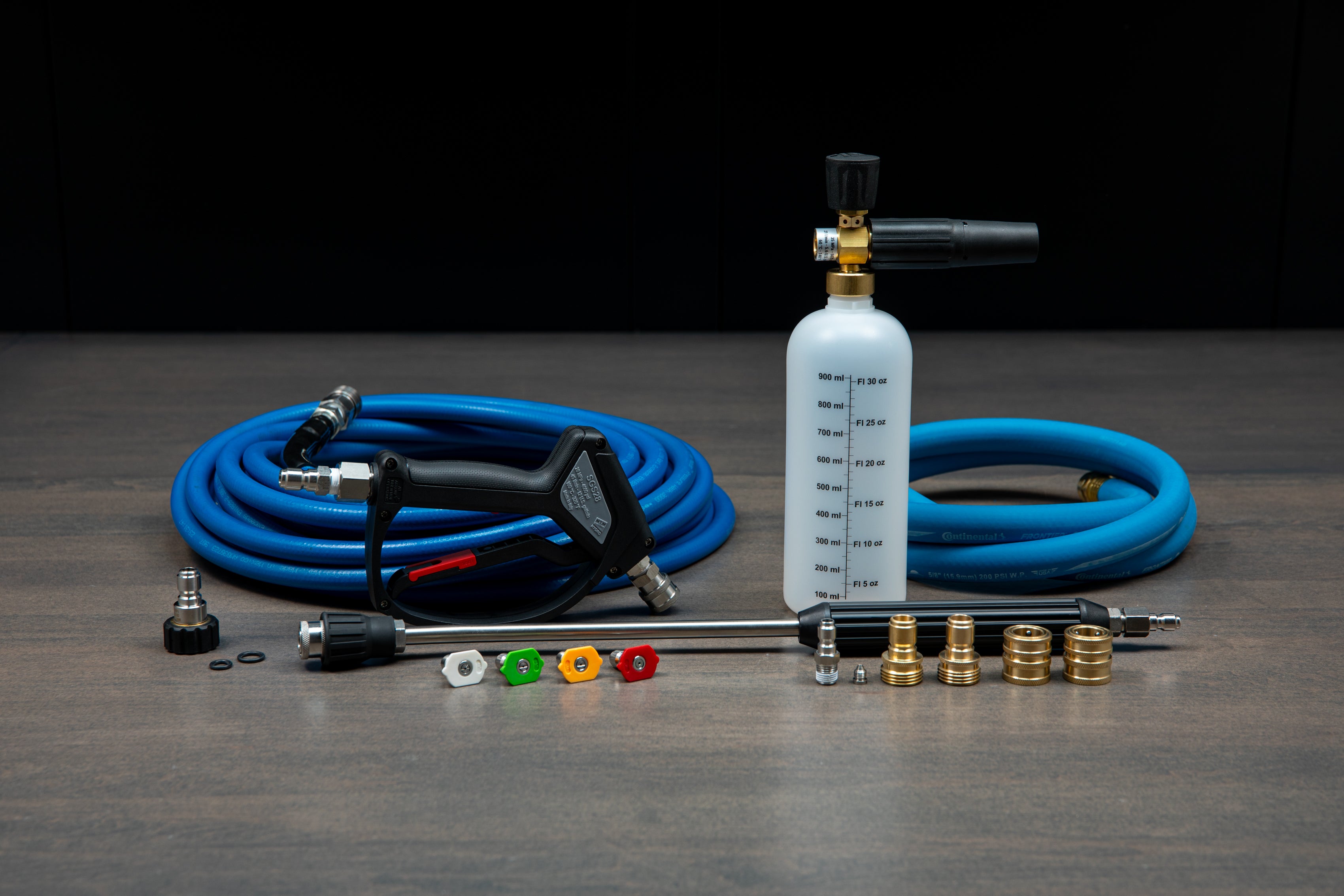 Karcher Portable Pressure Washer Accessory Kit - High-Pressure Nozzles, Hose & Quick Connect for Deep Cleaning Cars, Driveways & Outdoor Surfaces