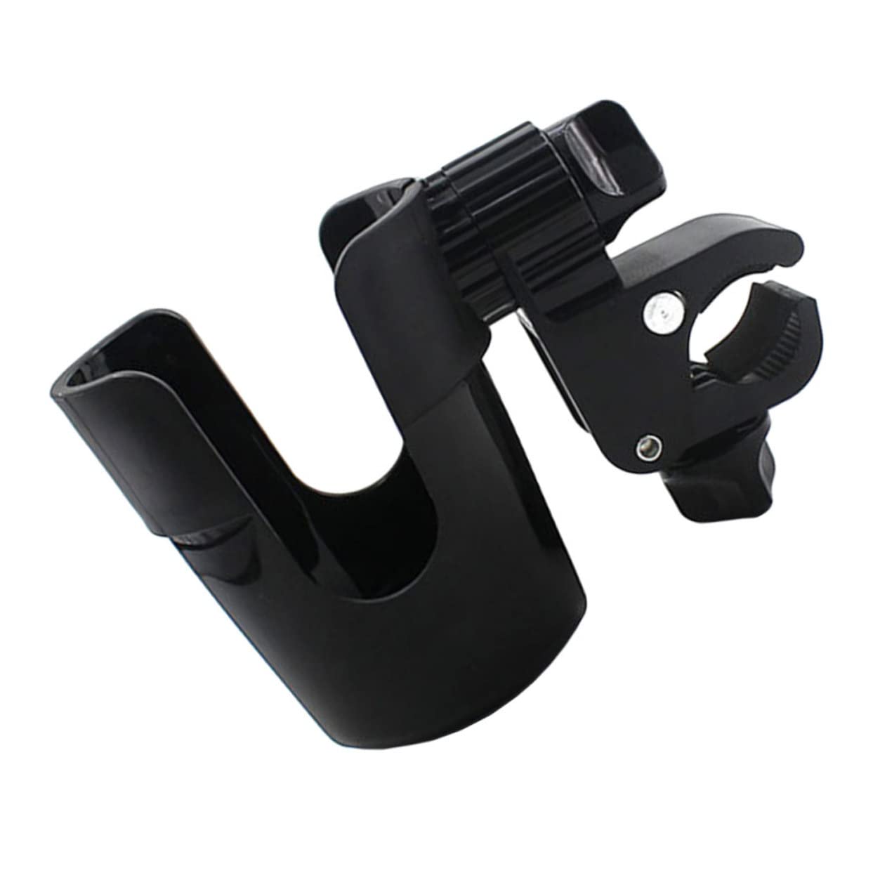 VICASKY Black Stroller & Bike Bottle Holder - Universal Drink Cup Holder for Strollers, Cruisers & Handlebars - Perfect for Cycling, Jogging & Outdoor Activities
