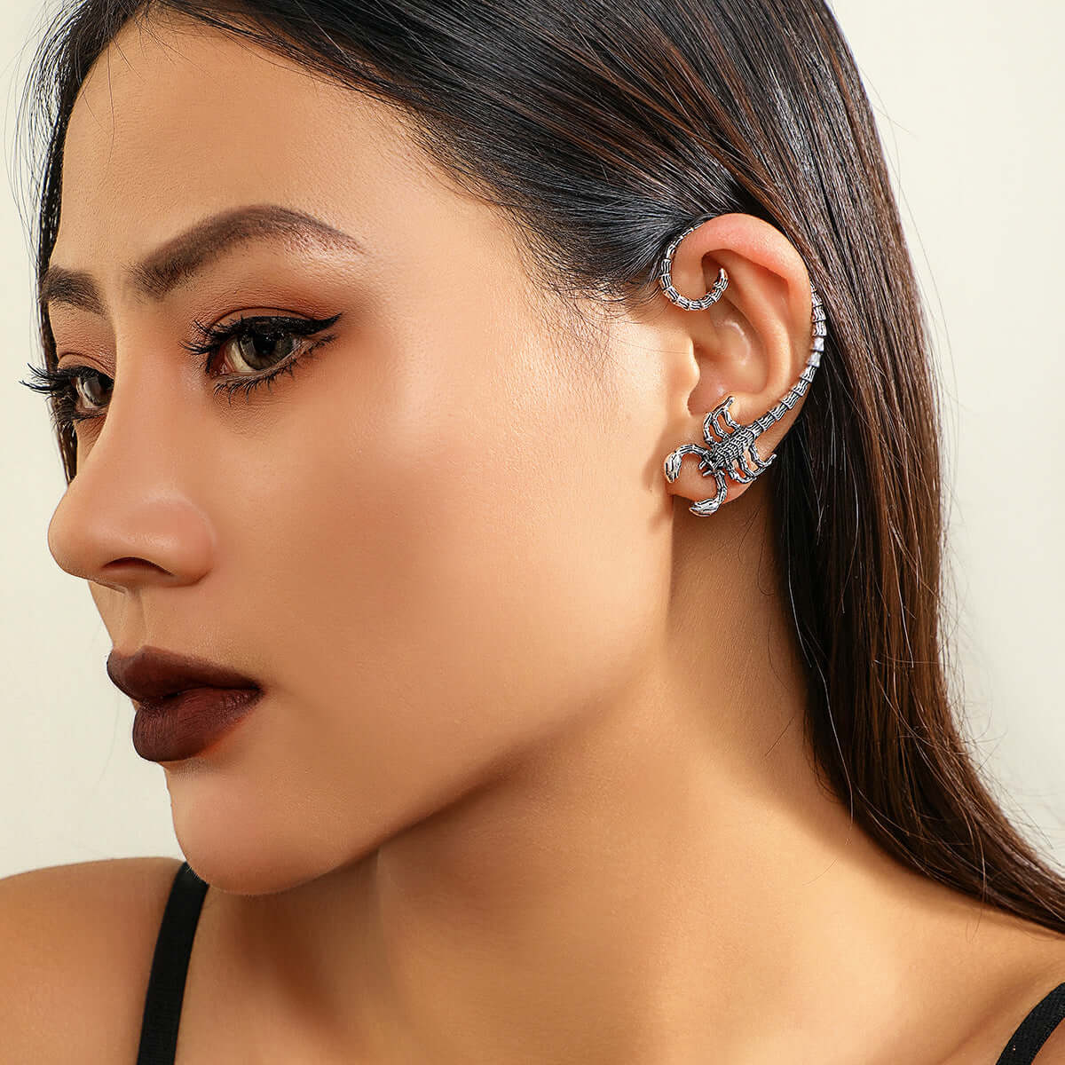 Edgy Scorpio Non-Pierced Ear Wrap Climber Earrings | Fashion Jewelry for Women | Perfect for Parties, Weddings & Everyday Wear | NZ2998