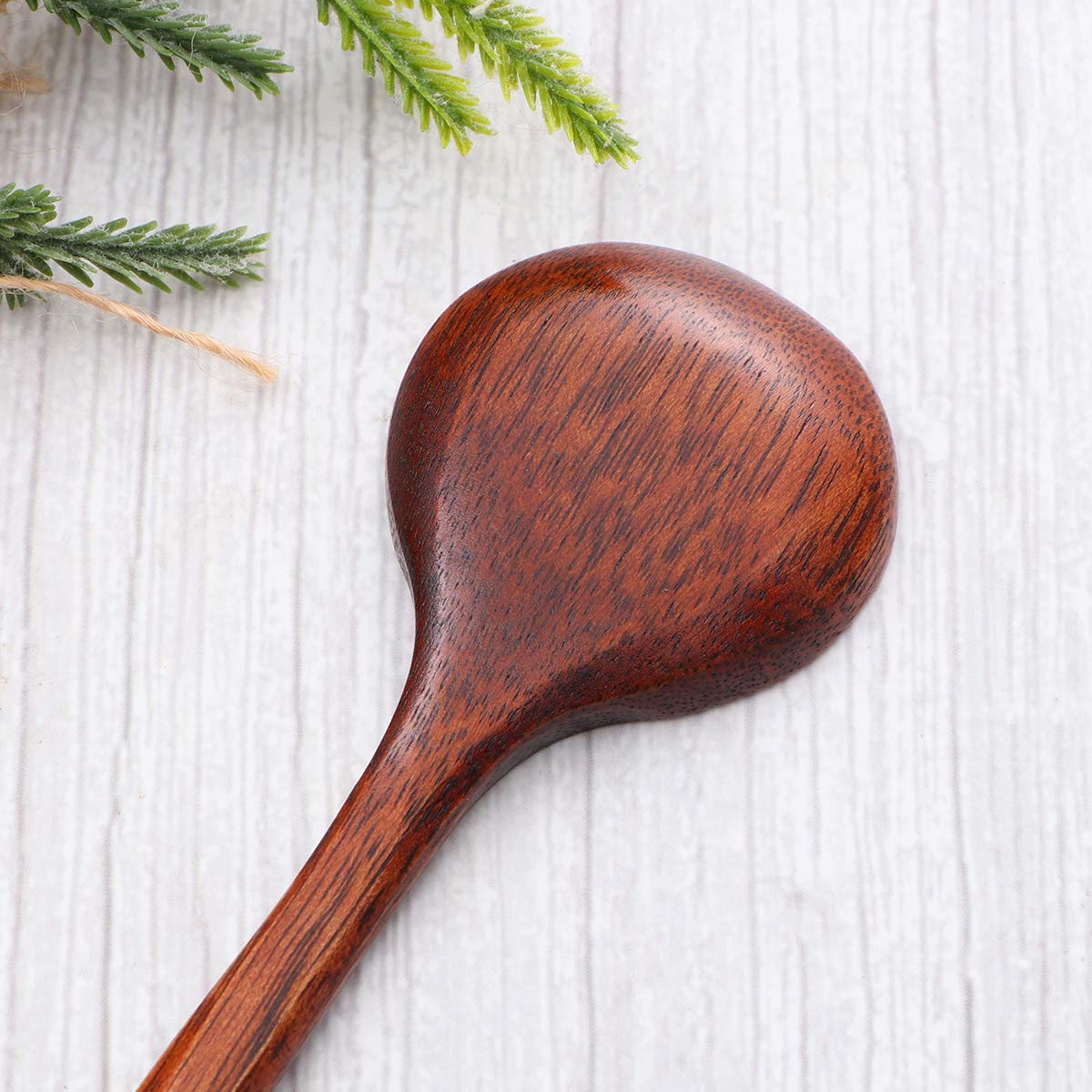 Cabilock 1-Piece Wooden Kitchen Ladle - Food Serving Scoop & Mixing Spoon for Soup, Cooking, Baking | Perfect for Home Kitchen & Camping Use