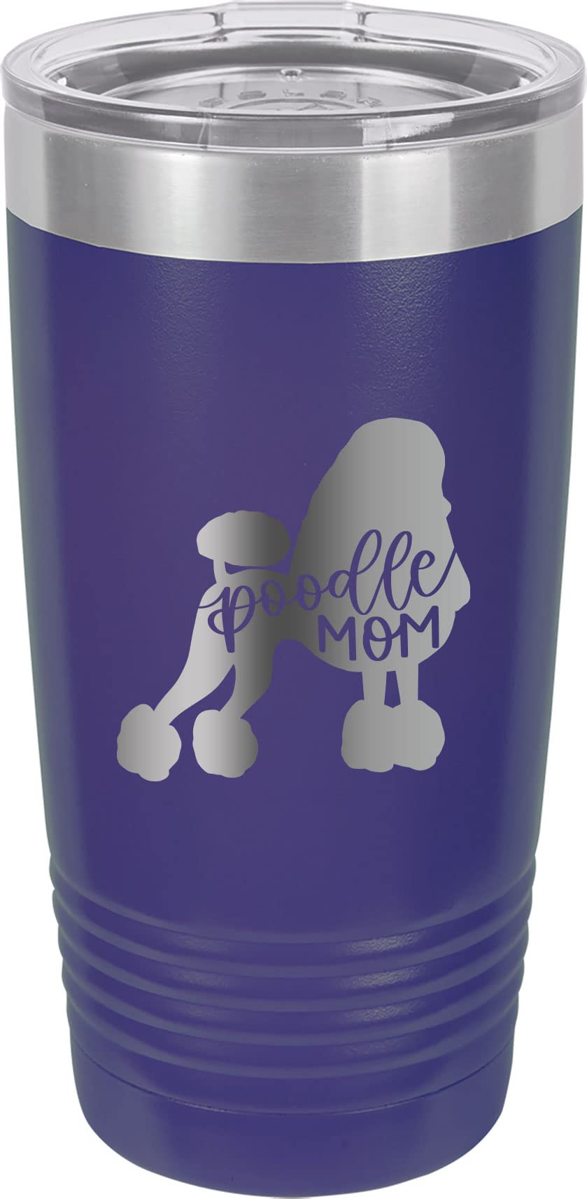 Personalized Poodle Dog Mom Stainless Steel Tumbler - 20oz Double-Wall Vacuum Insulated Travel Mug for Coffee & Tea - Perfect Gift for Dog Lovers - Great for Work, Gym & Outdoor Adventures