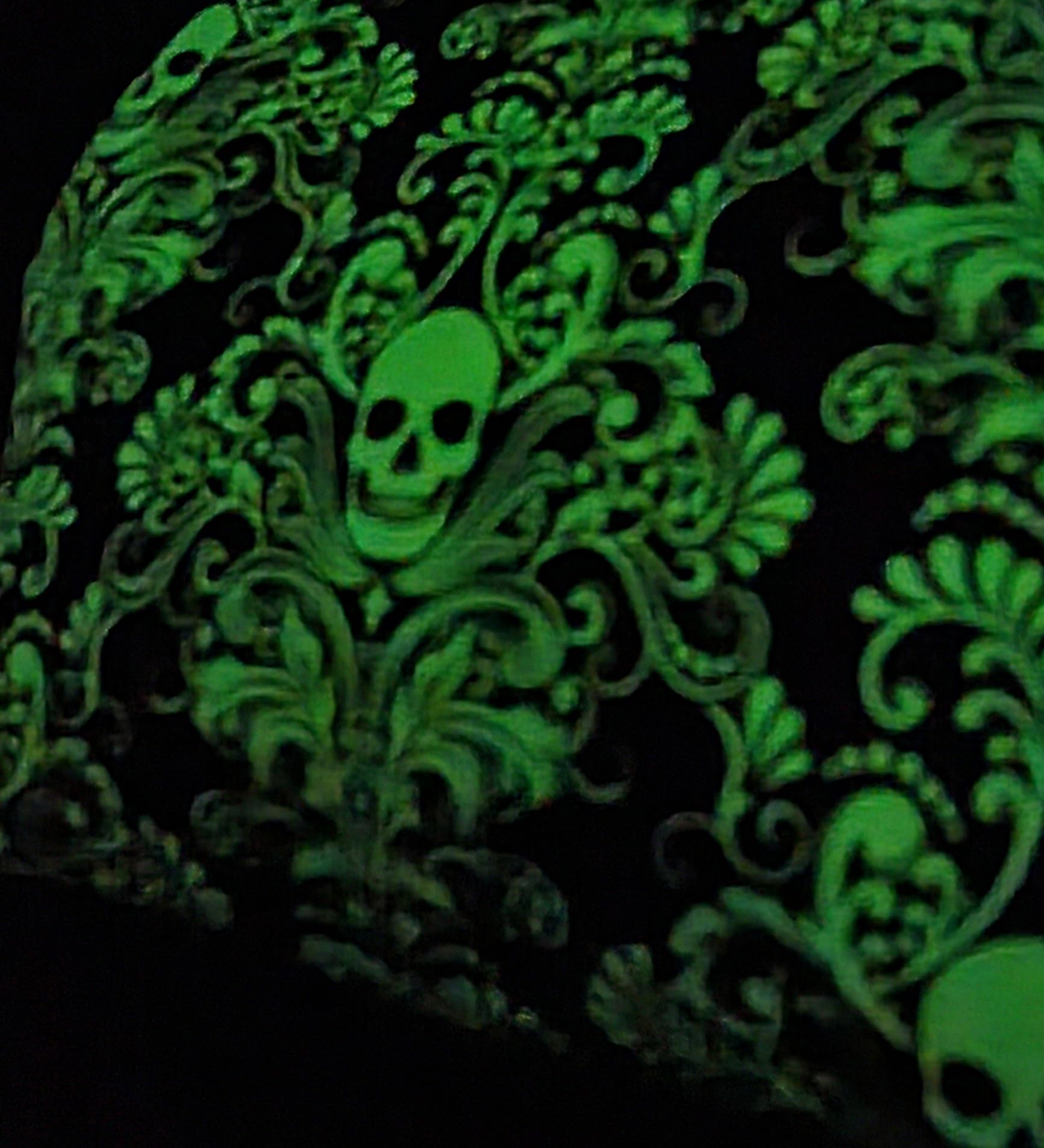 Gothic Glow in the Dark Clutch Bag - Vintage Kisslock Evening Purse for Women | Goth Party Accessory, Halloween Costume, Cosplay, Night Out & Special Occasions