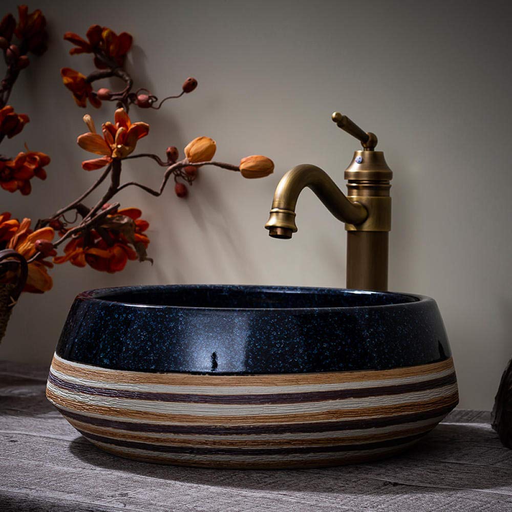 LEFEDA Modern Ceramic Vessel Sink - White Countertop Bathroom Basin for Vanity, Art Decor Sink (Basin Only) | Perfect for Contemporary Bathrooms, Powder Rooms & Luxury Home Decor