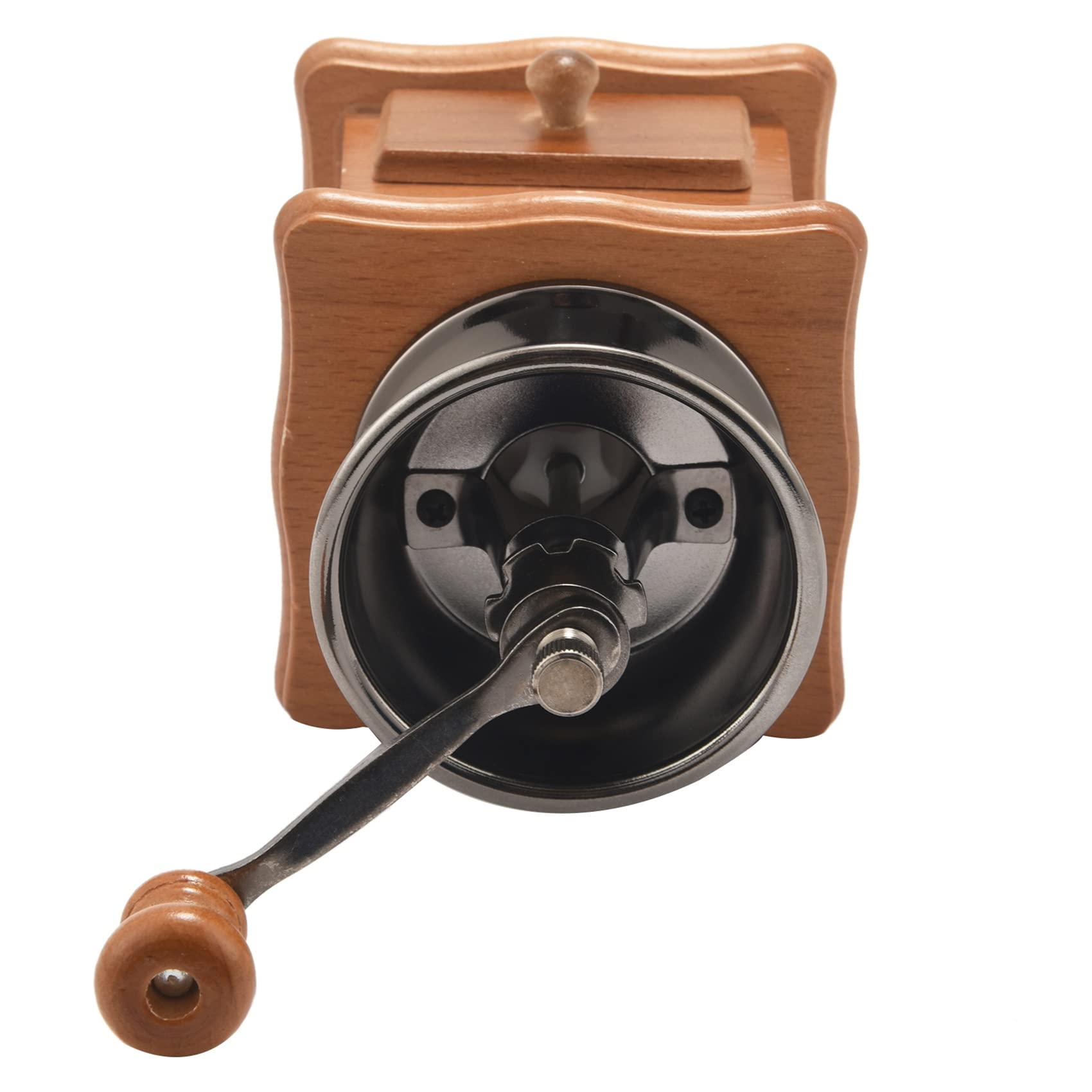Premium Manual Coffee Grinder - Adjustable Ceramic Burr Mill for Fresh Ground Coffee Beans, Portable Hand Crank Coffee Bean Grinder for Espresso, French Press & Pour Over - Dark Brown - Perfect for Home, Office & Travel Use