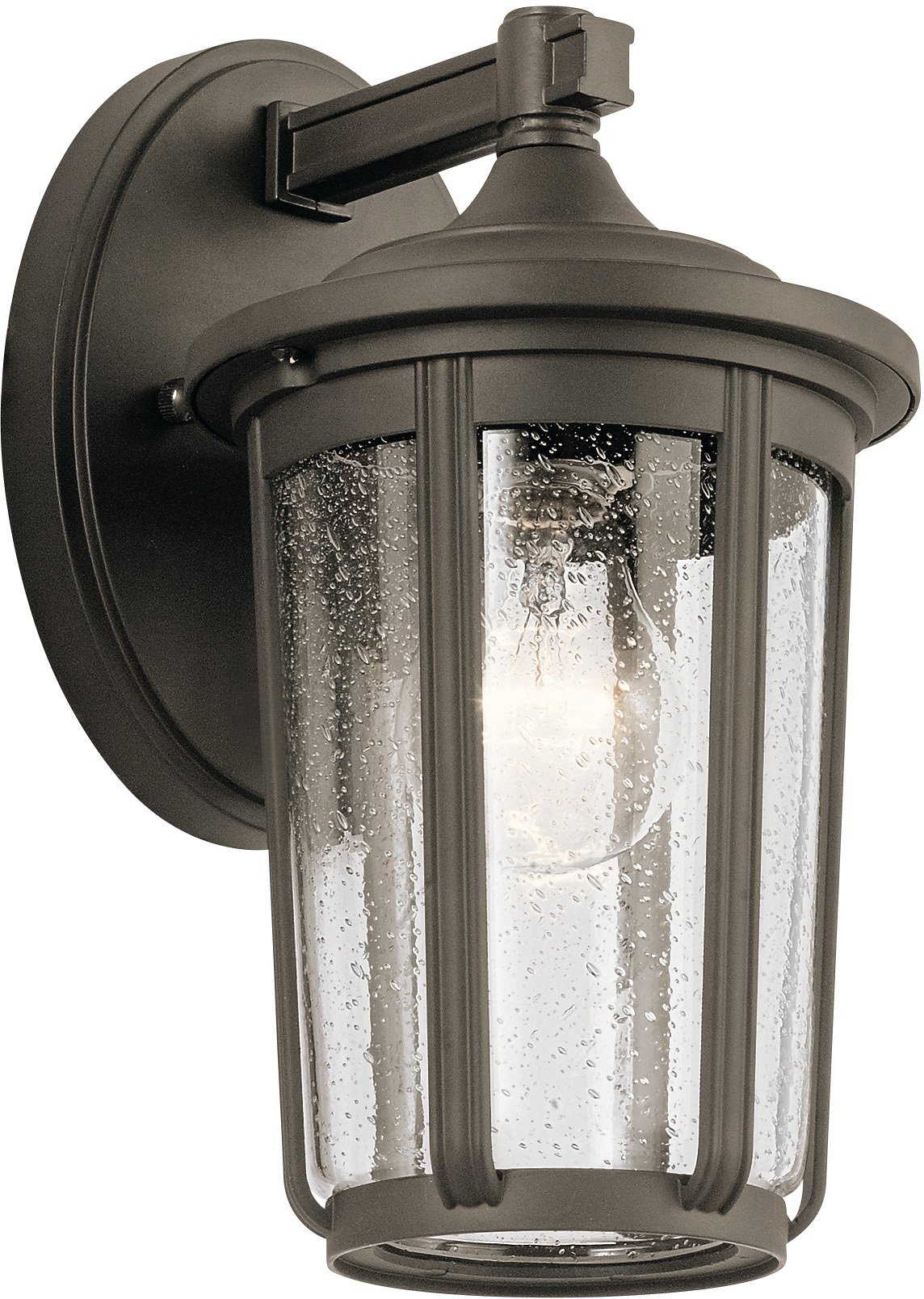 Kichler Lighting 49892OZ Outdoor Wall Mount Light Fixture - Olde Bronze Finish - Weatherproof Exterior Sconce for Porch, Patio, Garden & Entryway Lighting