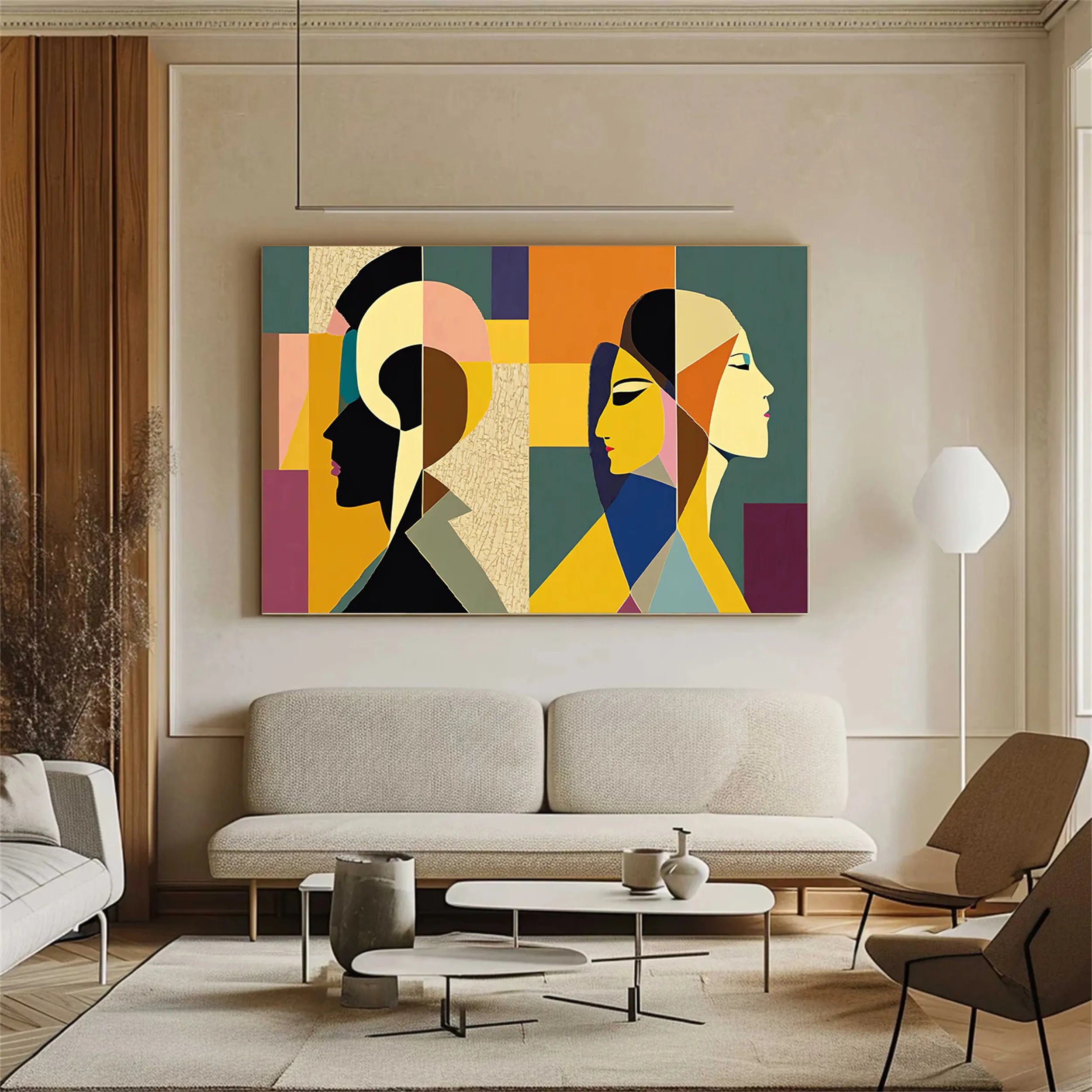Abstract Painting #AB 133 - Modern Wall Art for Home & Office Decor - Perfect for Living Room, Bedroom or Workspace