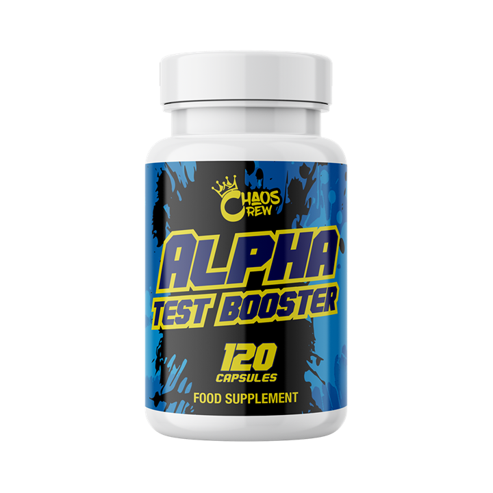 Chaos Crew ALPHA Test Booster - 120 Capsules for Men's Testosterone Support, Muscle Growth & Energy - Gym & Workout Supplement for Athletes & Bodybuilders