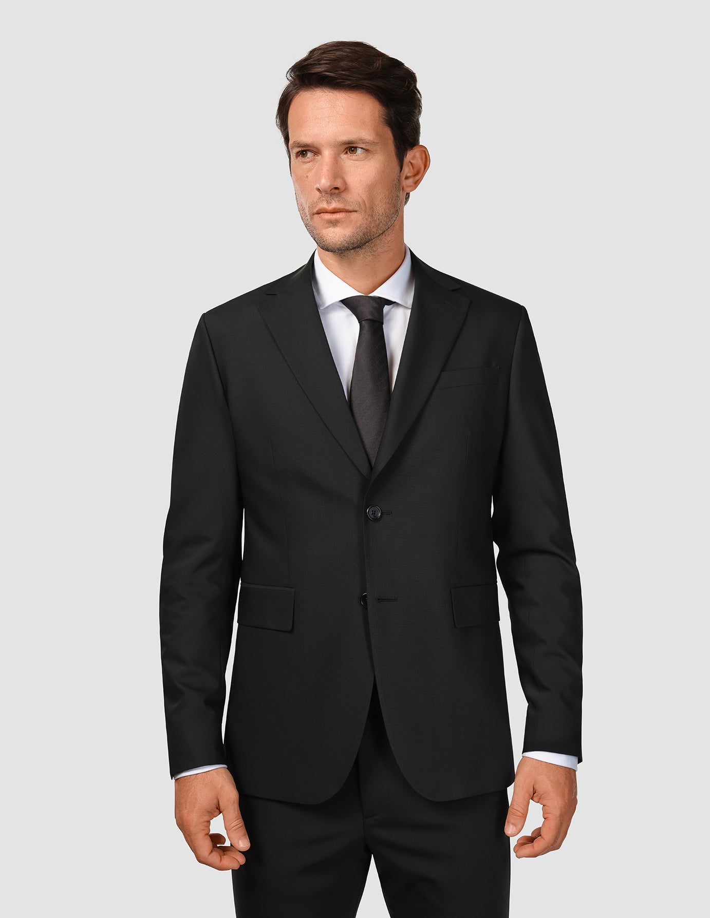 Tech Wool Blazer for Men - Slim Fit Black Blazer Jacket for Business & Formal Occasions