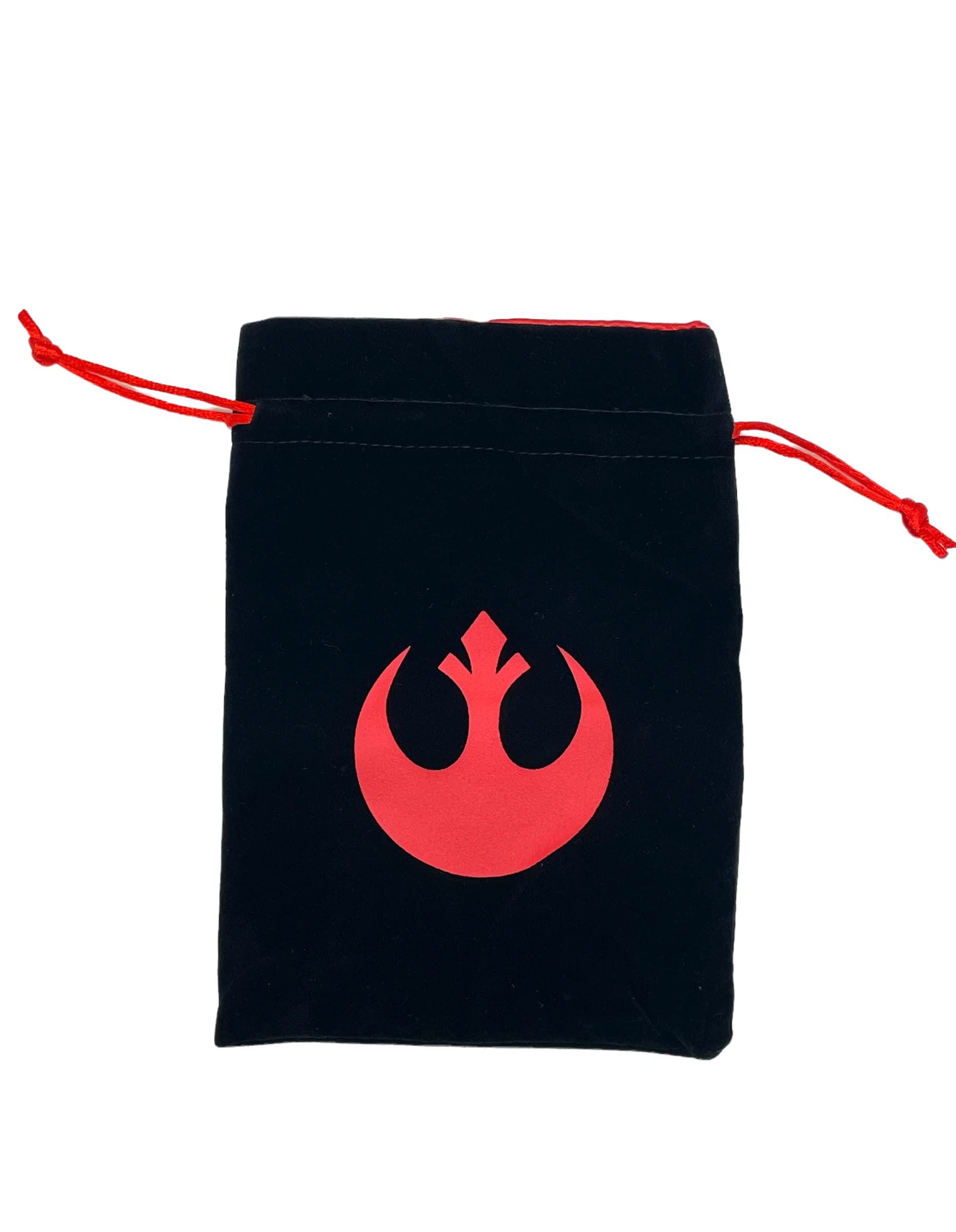 Star Wars Rebel Alliance Inspired Dice Bag for RPG Games - Black, Durable & Lightweight for Dungeons & Dragons, Magic The Gathering & Tabletop Gaming