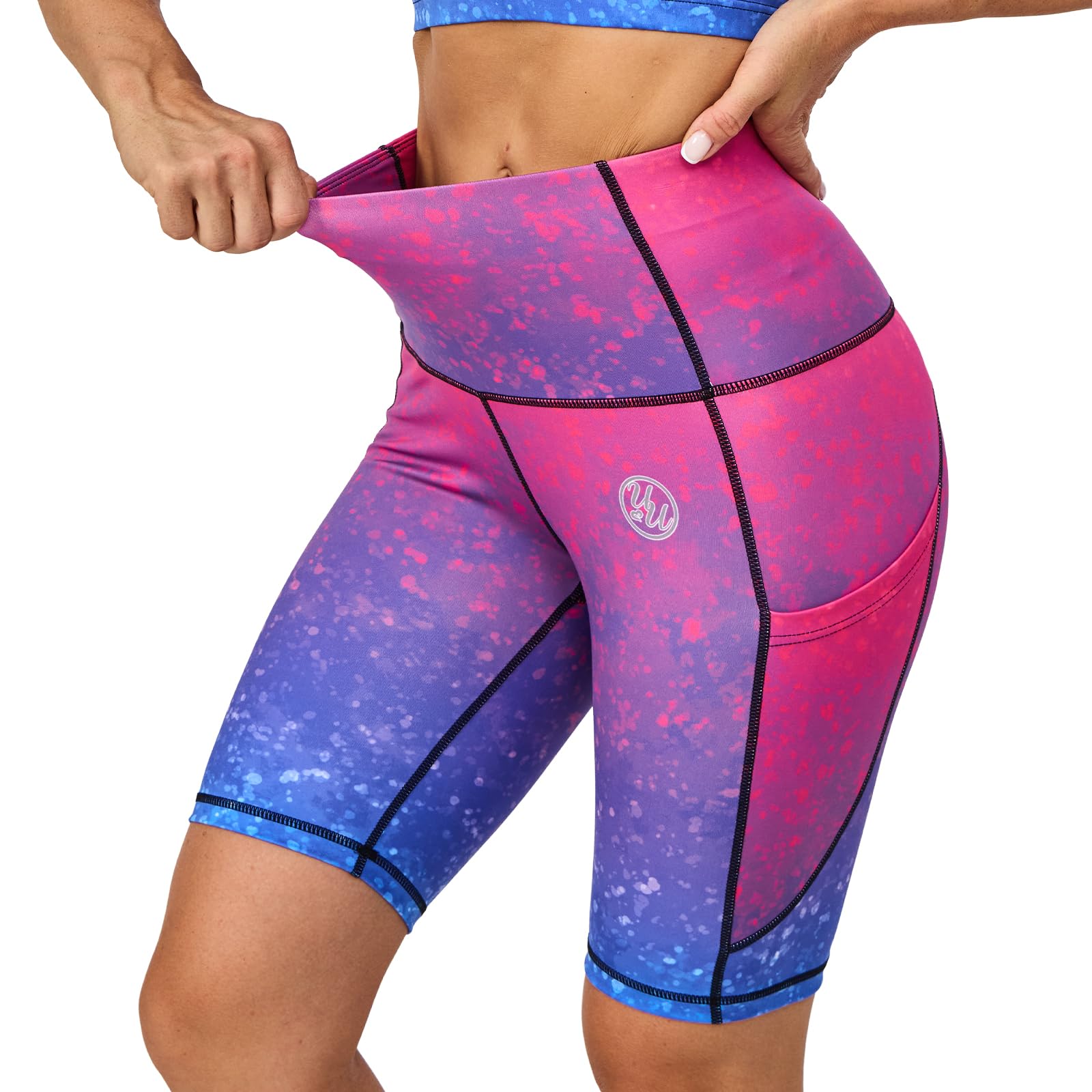 High Waisted Yoga Pants for Women - Tummy Control Workout Leggings with Pockets | 7/8 Length Compression Fitness Pants for Gym, Running & Everyday Wear