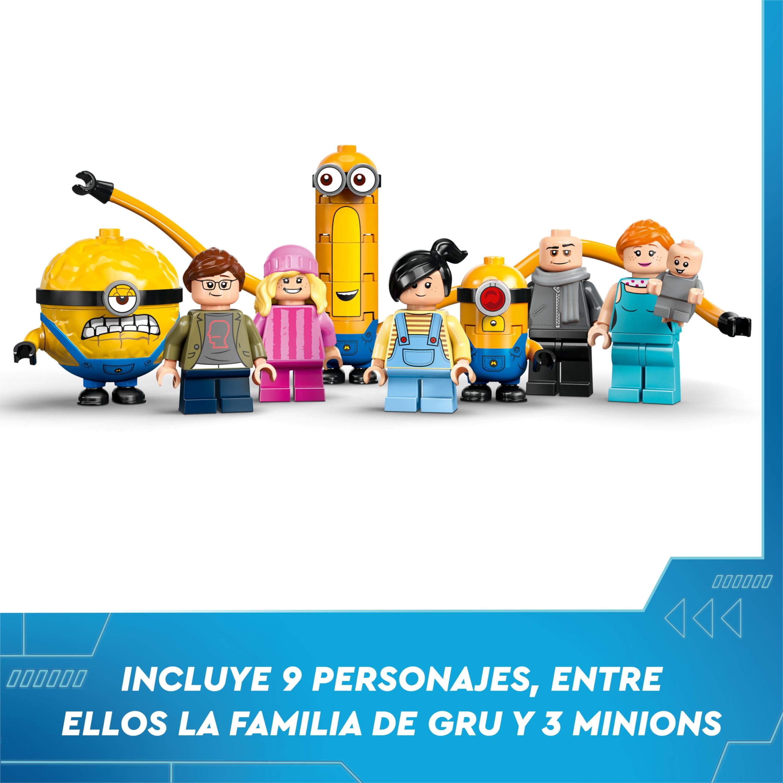 LEGO GRU 4: Despicable Me Minions & GRU's Family Mansion Building Toy Set with Movie Character Figures, Construction Playset for Kids Ages 8+ (75583) - Perfect for Birthday Gifts, Creative Play & Movie-Themed Collectibles