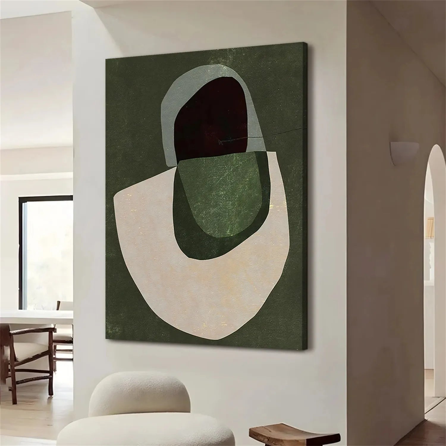 Abstract Painting #AB 193 - Modern Wall Art for Home & Office Decor | Unique Handmade Canvas Artwork for Living Room, Bedroom & Workspace