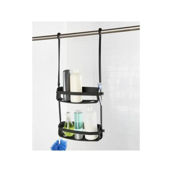 Rust-Free Shower Caddy Organizer - Black, White or Grey | Bathroom Storage for Shampoo, Conditioner & Soap | Perfect for Small Spaces & Dorm Showers