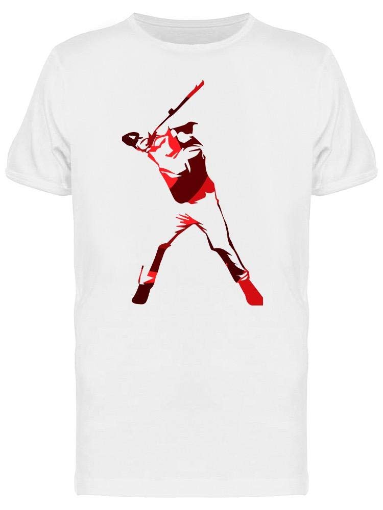 Red Baseball Player T-Shirt for Men - Comfortable & Stylish Baseball Tee for Casual Wear, Sports & Fan Outfits