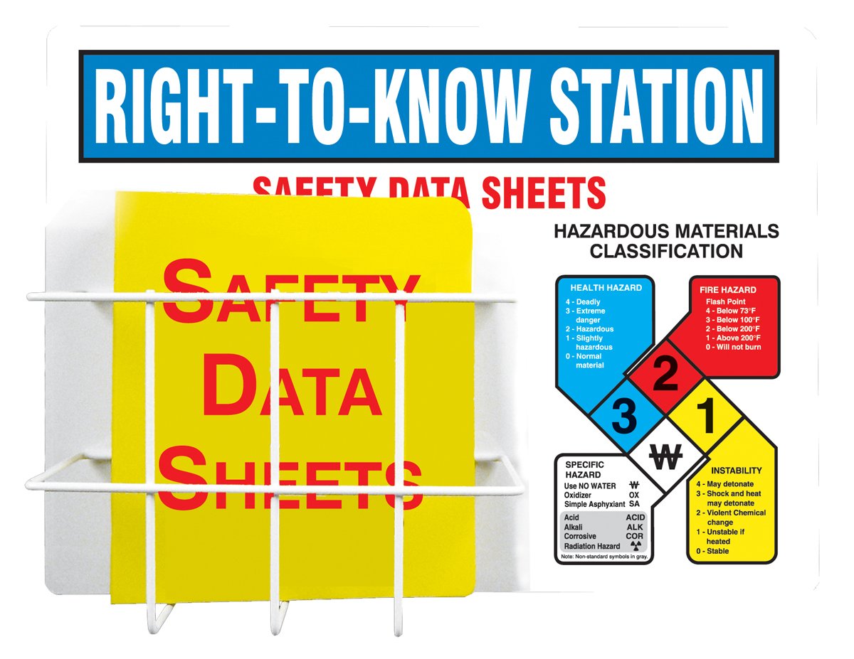 Accuform Right-to-Know Safety Station - 18
