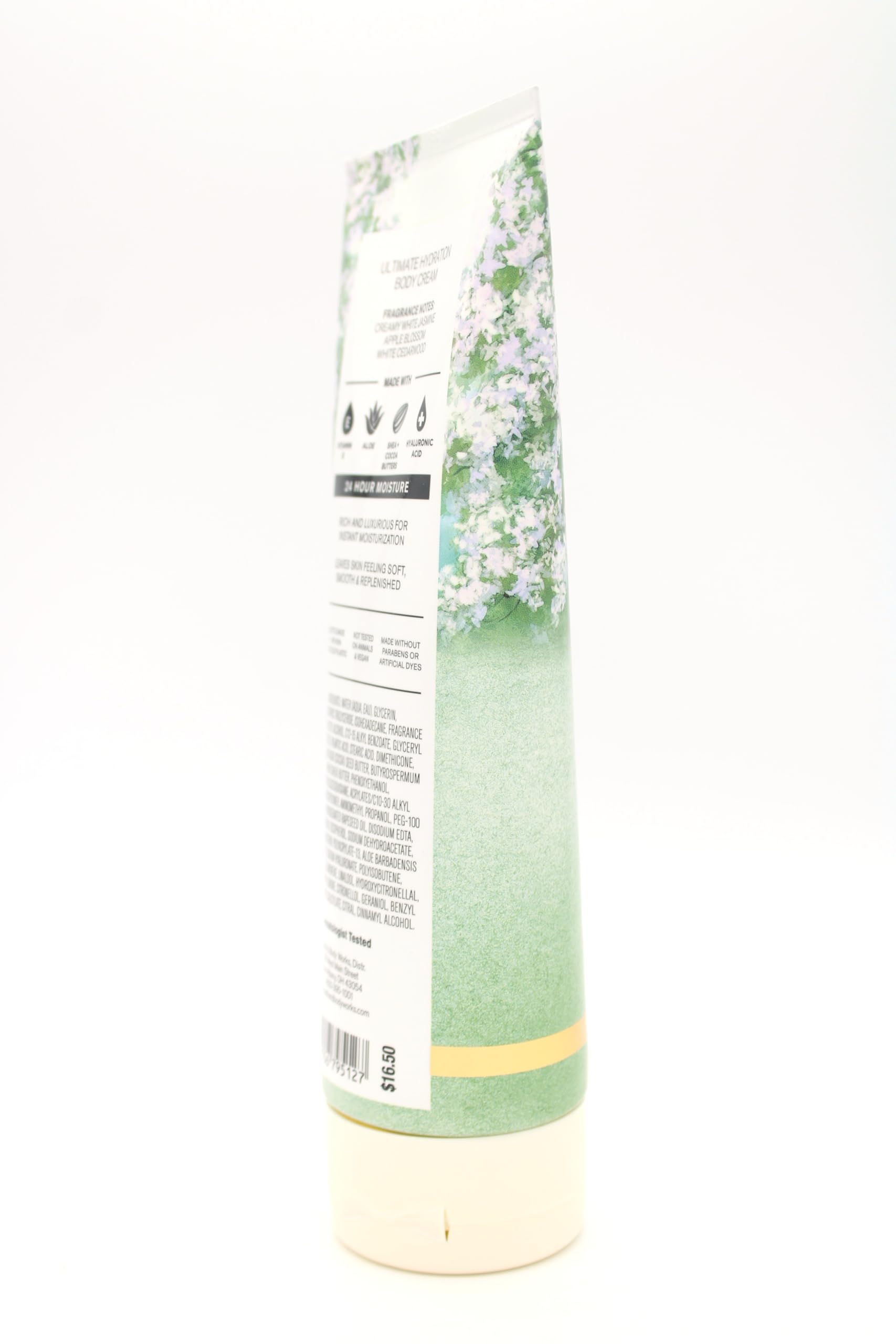 White Jasmine Hydrating Body Cream 8 oz - Ultra Moisturizing Bath & Body Lotion for Dry Skin | Perfect for Daily Use, Spa Nights & Gift Giving