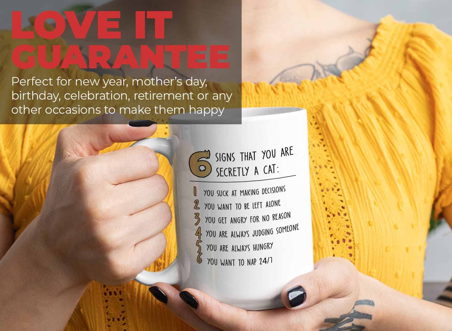 15oz White Cat Mug - Funny Kitten Coffee Cup for Cat Lovers, Pet Rescuers & Fur Parents - Perfect Gift for Maine Coon & British Shorthair Fans - Great for Morning Coffee, Office Use & Cat-Themed Parties