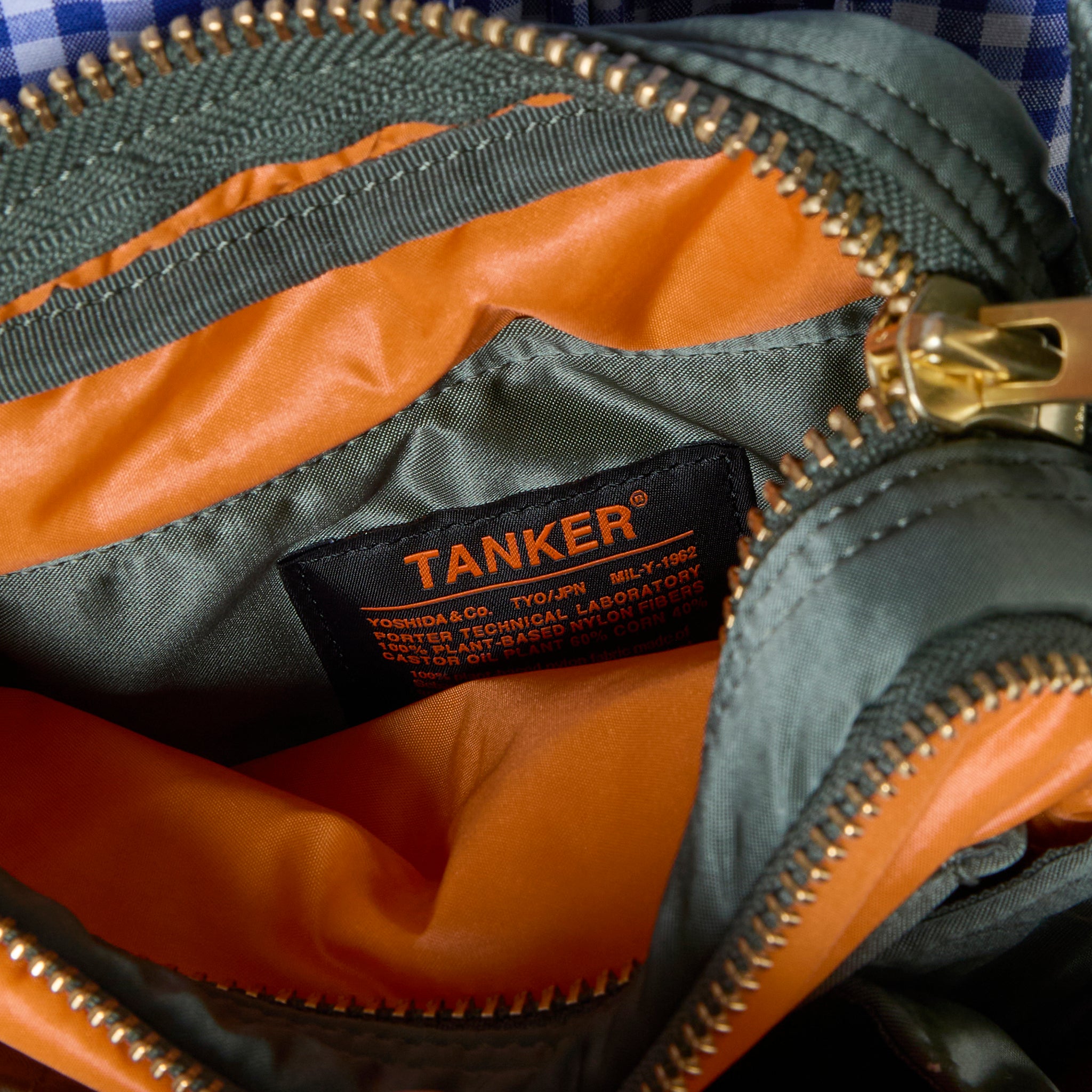 All New Tanker Sling Bag with Zipper in Sage Green - Perfect for Travel, Hiking & Everyday Use