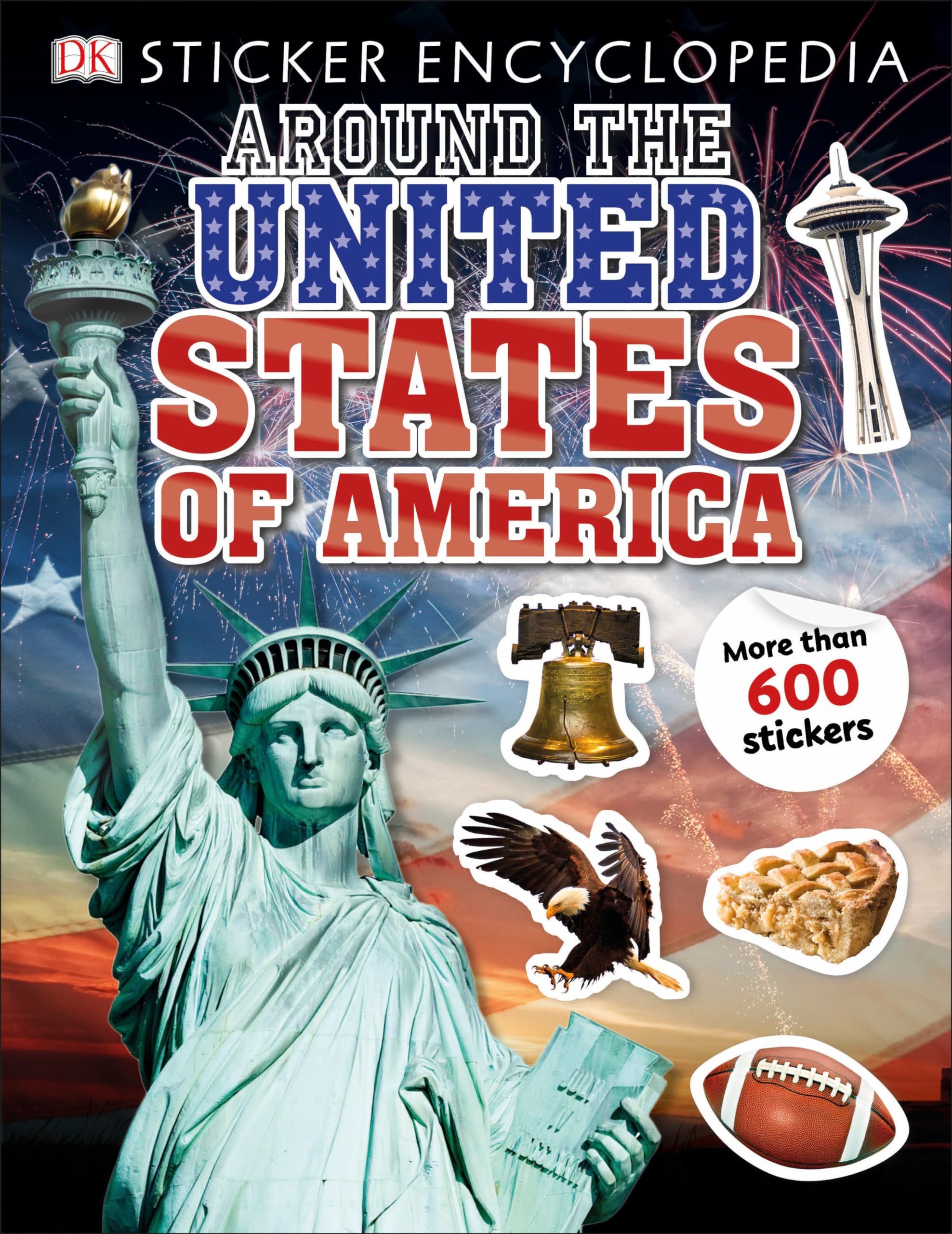 USA Sticker Encyclopedia - Collectible State Stickers for Travel Scrapbooks, DIY Crafts & Kids Learning Activities