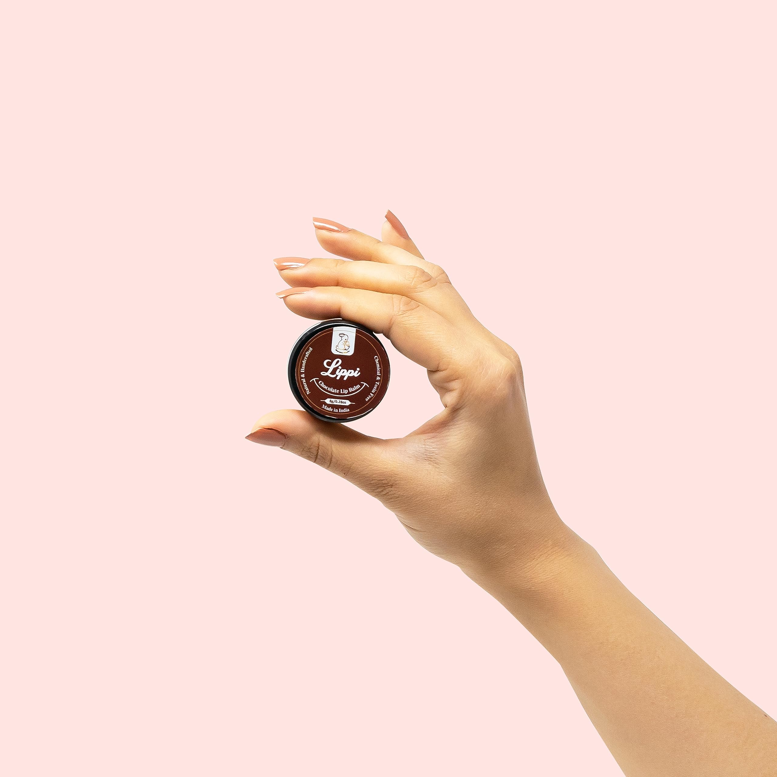 Blush Bunny Organic Lip Balm Pack of 2 - Nourishing Nude Natural Lip Care with Shea Butter, Cocoa Butter, Vitamin E & Coconut Oil for Dry, Chapped & Dark Lips (Sweet Orange & Chocolate Flavors) | Perfect for Daily Hydration, Gift Sets & On-The-Go Lip Care
