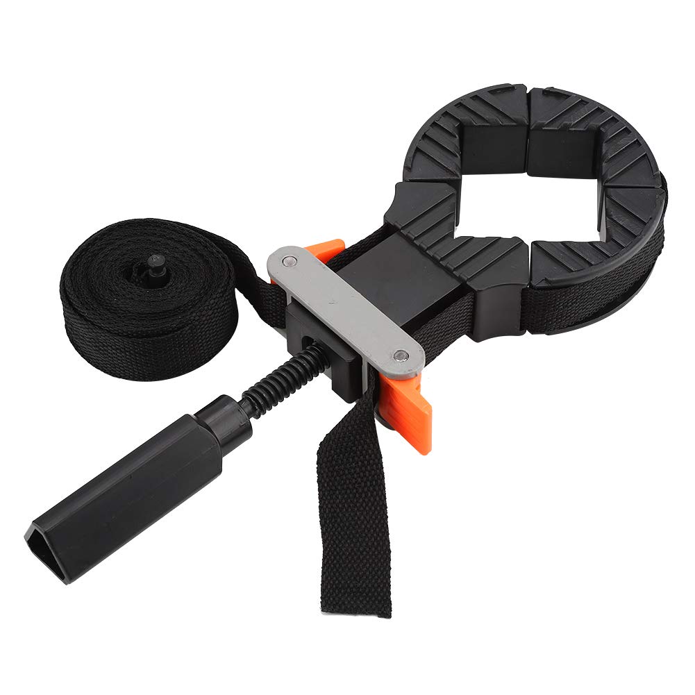 Fast Adjustable Band Strap Clamps - 4 Jaws Corner Clamp for Woodworking & Picture Frames | Heavy-Duty Workholding Tool for DIY Projects, Cabinet Making & Furniture Assembly
