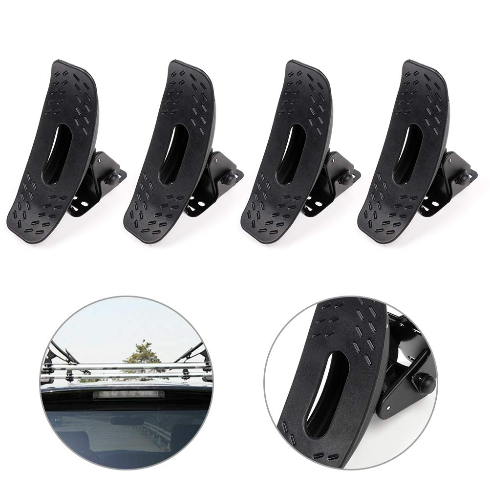 Aintier 4PCS Folding Kayak Rack - Heavy Duty Canoe, SUP & Surfboard Roof Rack for SUV, Truck and Car Crossbars | Perfect for Outdoor Adventures, Beach Trips and Water Sports