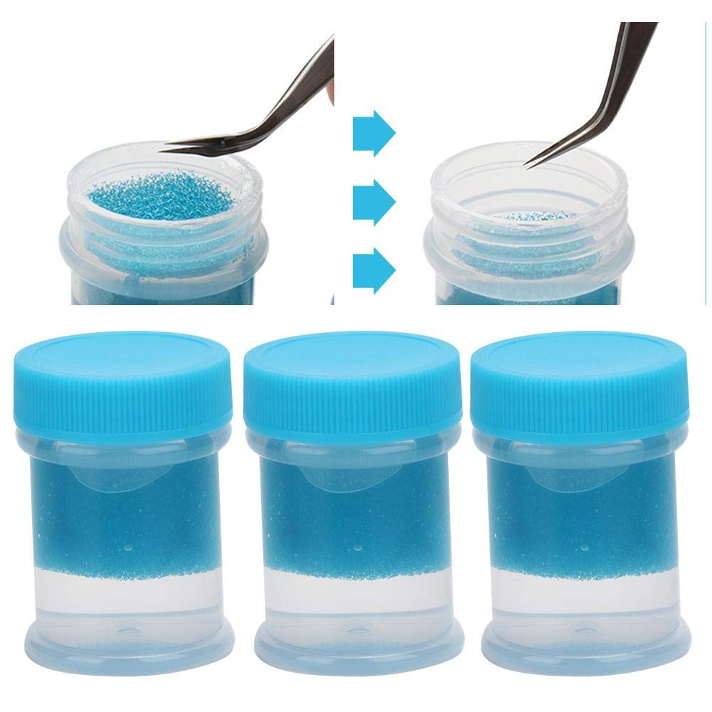 Professional Eyelash Extension Tweezer Cleaner & Lash Curler Cleaning Solution - Safe & Effective Liquid Remover with Sponge Ball Tool - Perfect for Salon & Home Lash Care
