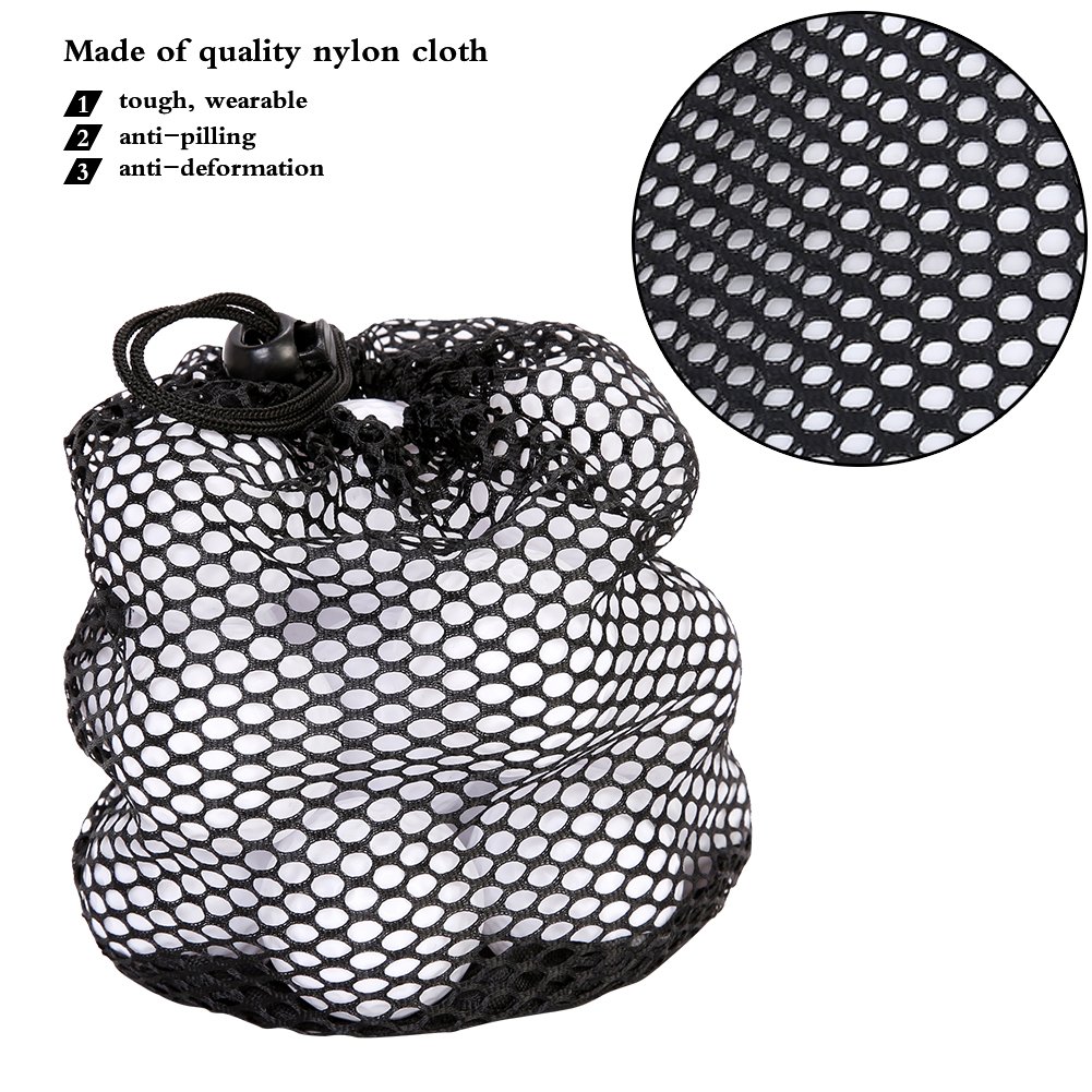 Premium Nylon Mesh Storage Bag for Golf & Tennis Balls - Durable Organizer for Gym, Shower, Washing Toys, Diving Gear | Perfect for Sports, Travel & Home Organization